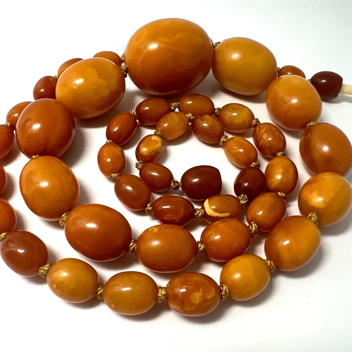 Antike Butterscotch Bernstein-Kette