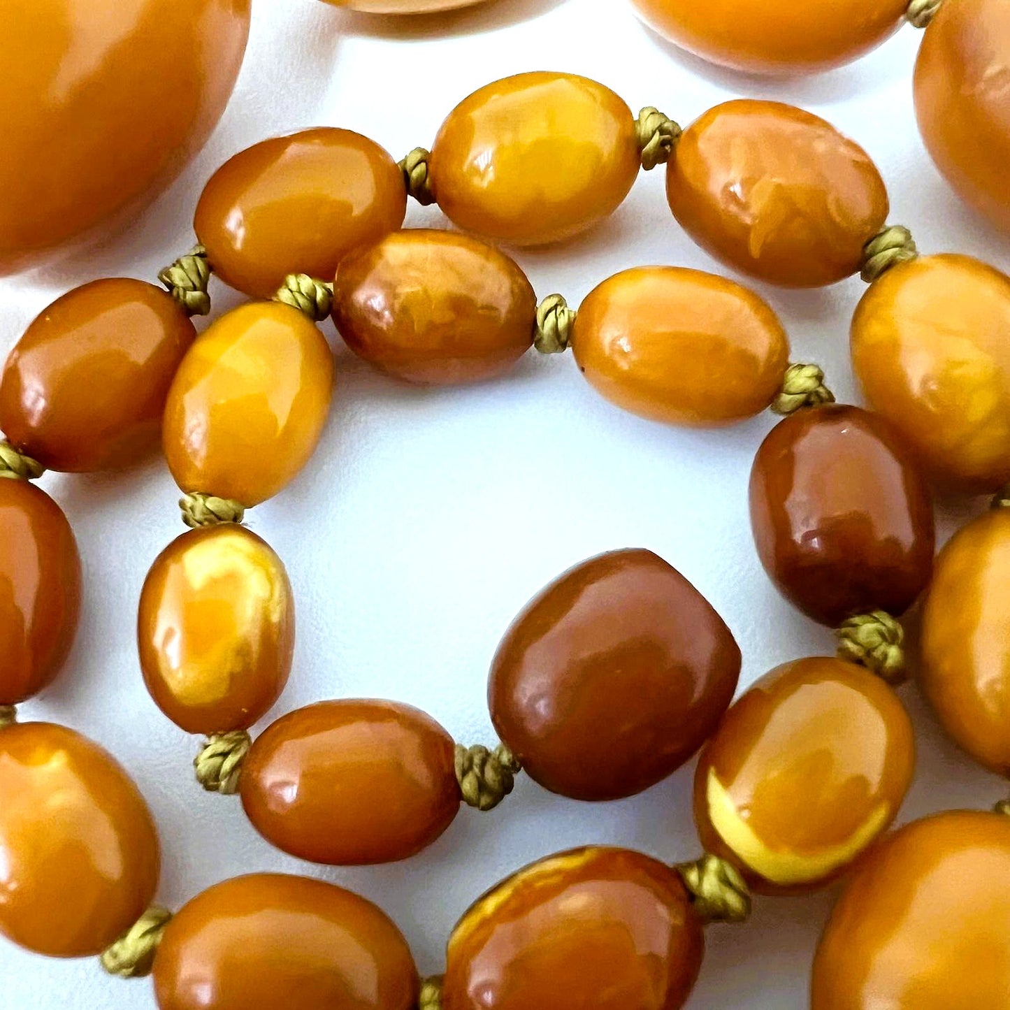Antike Butterscotch Bernstein-Kette