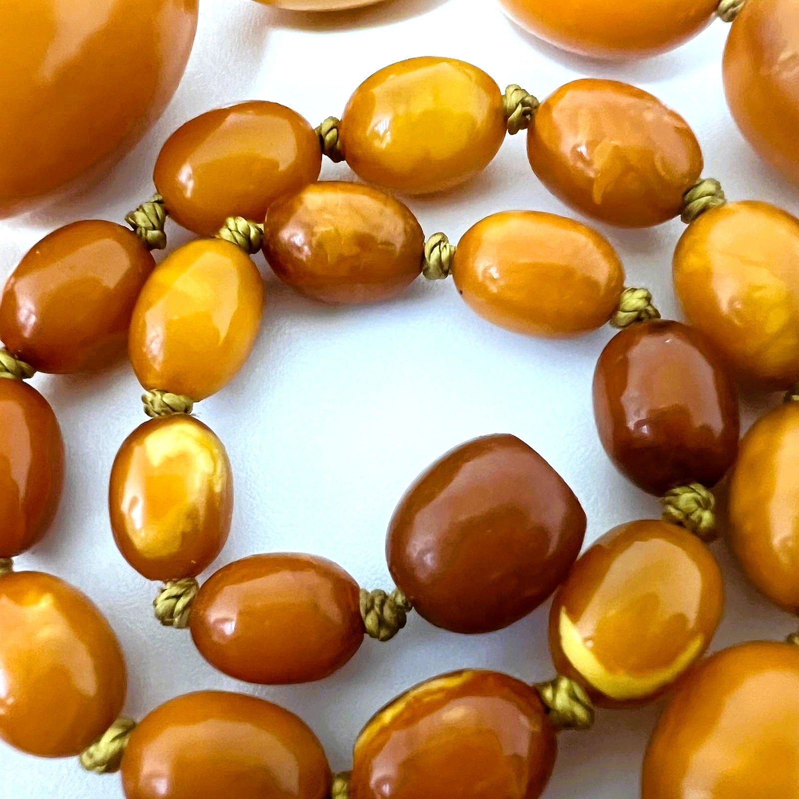 Antike Butterscotch Bernstein-Kette