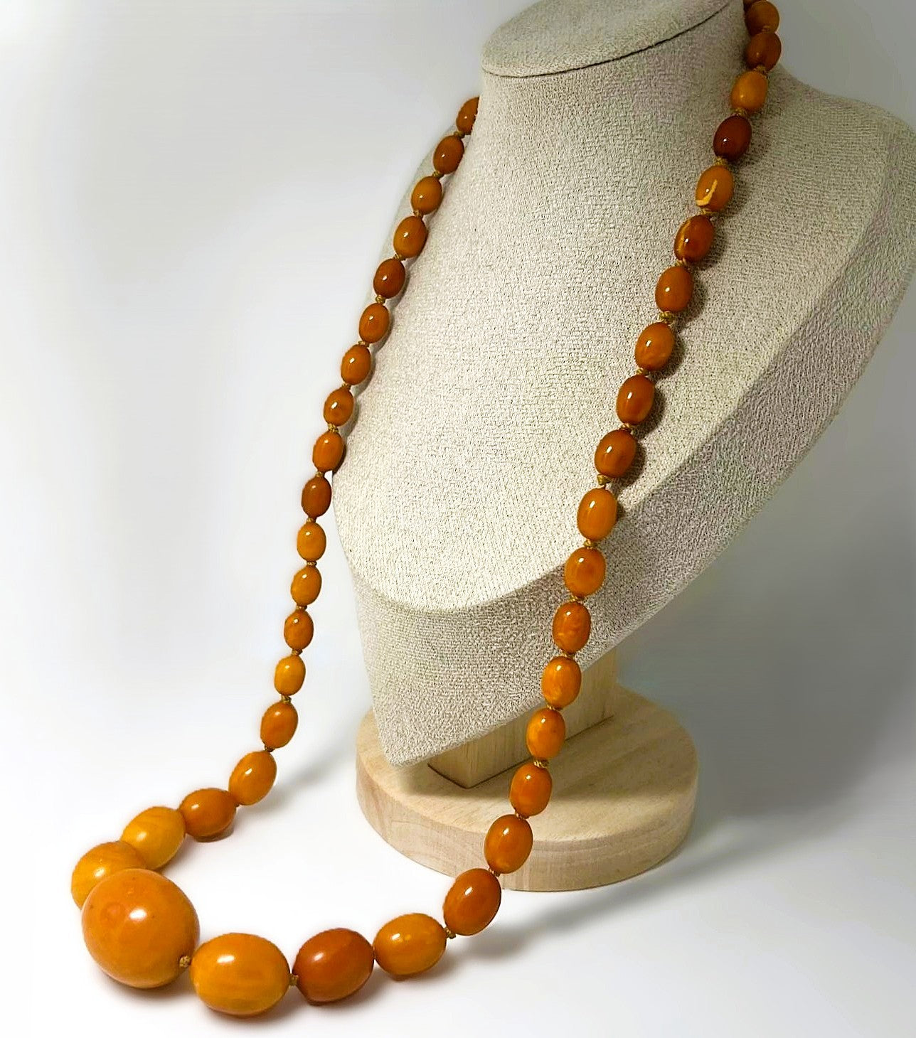 Antike Butterscotch Bernstein-Kette