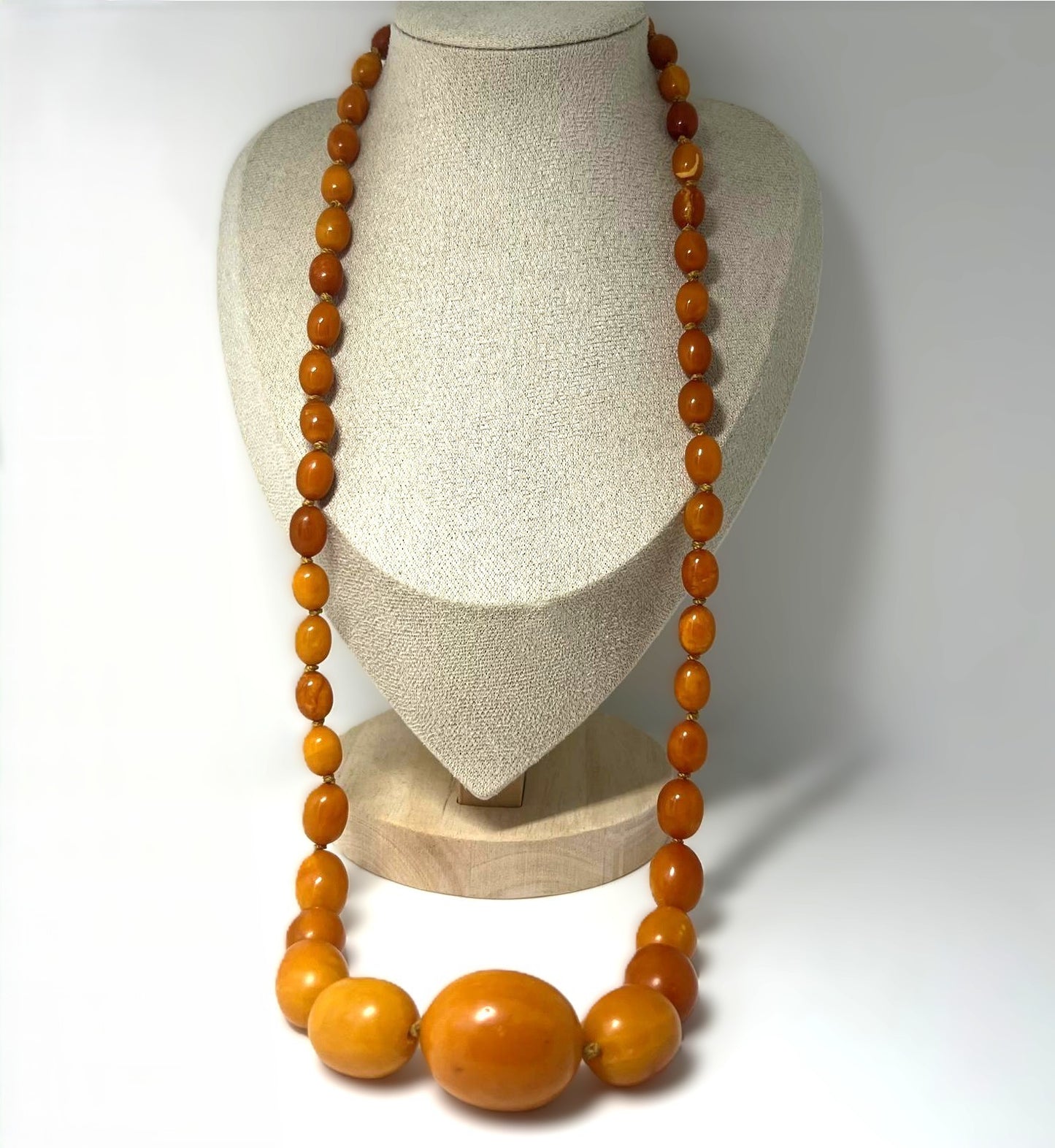Antike Butterscotch Bernstein-Kette