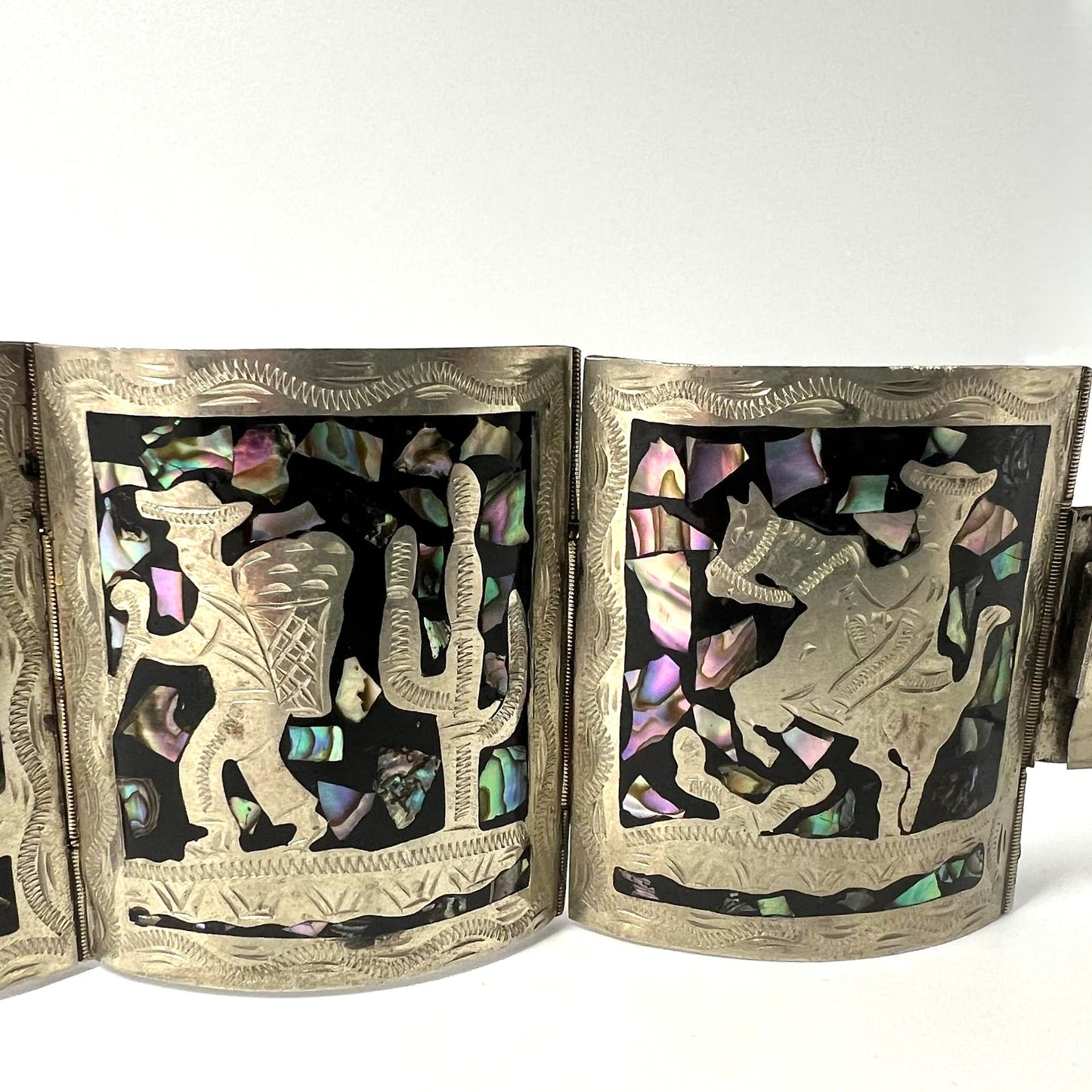 Vintage Mexikanisches Alpaka Armband 
