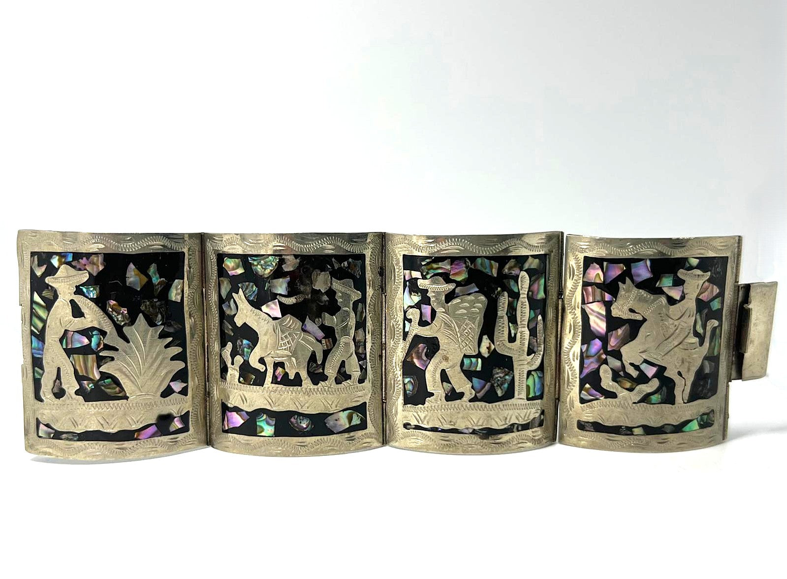 Vintage Mexikanisches Alpaka Armband 