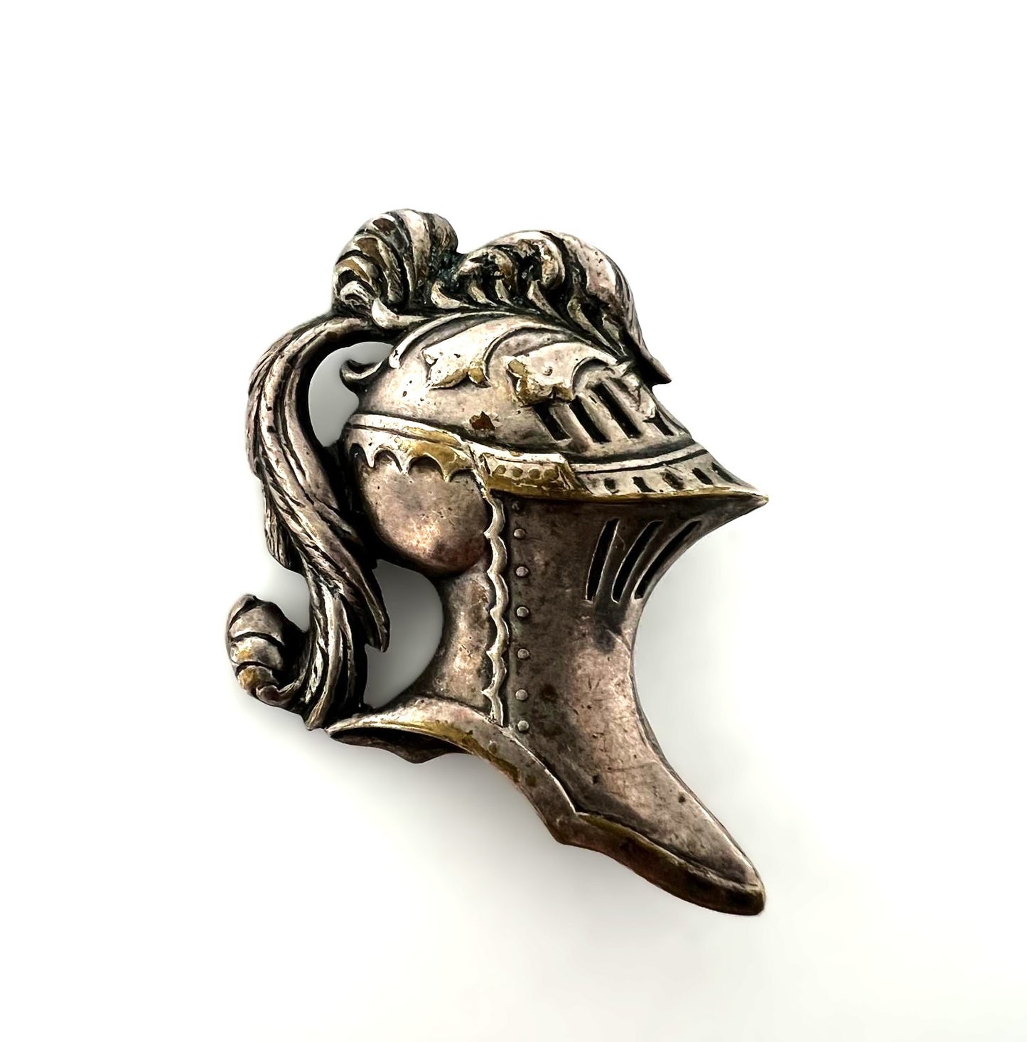 Antike Ritterhelm Brosche