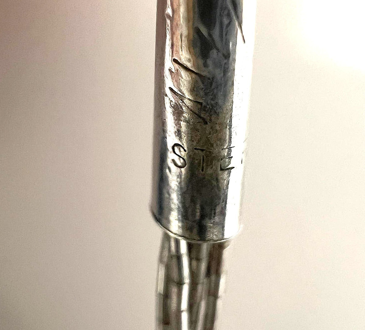 Vintage Sterling Silber Liquid Silver Türkis Kette