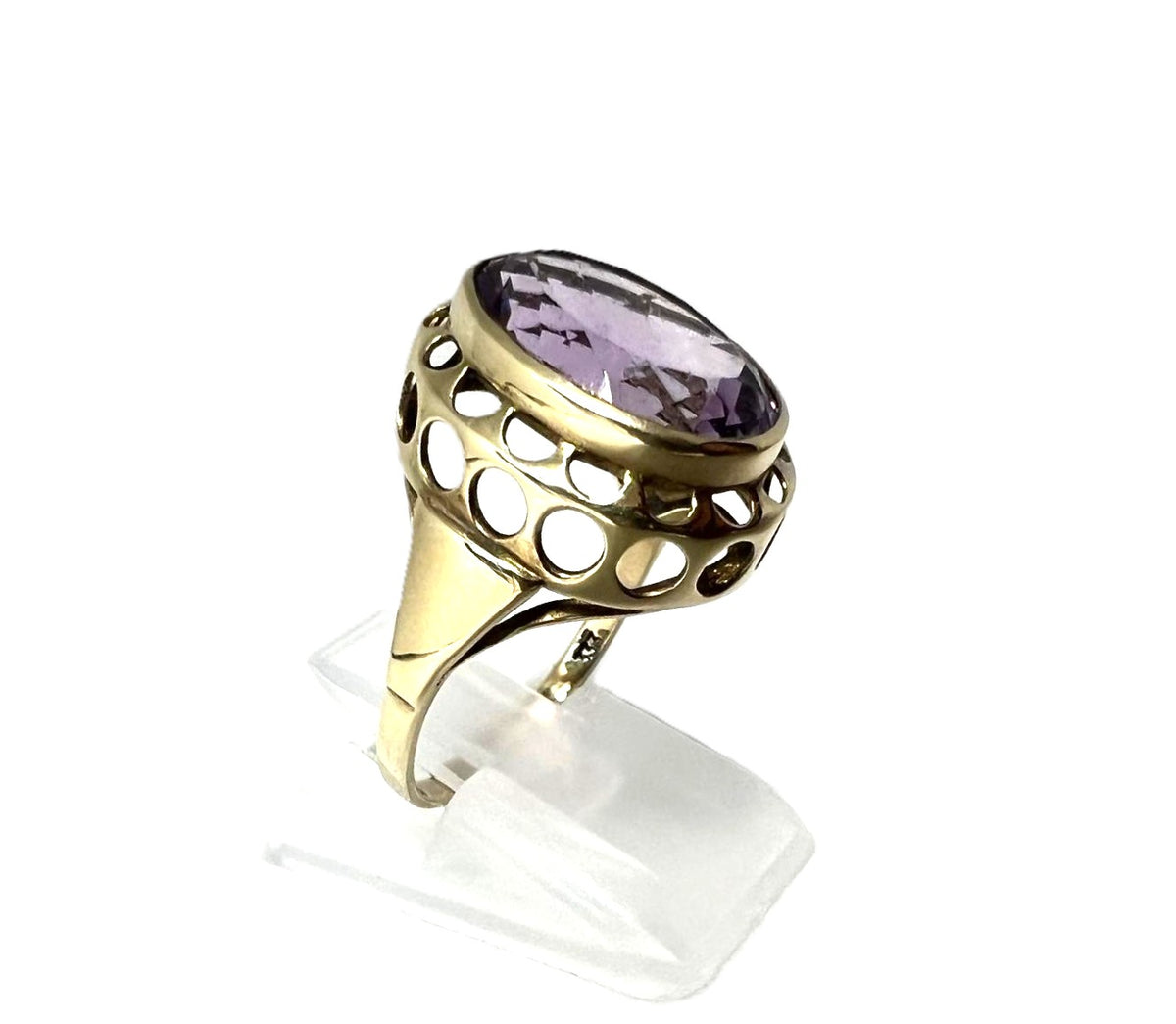 Art Deco Amethyst Ring 333 Gold 
