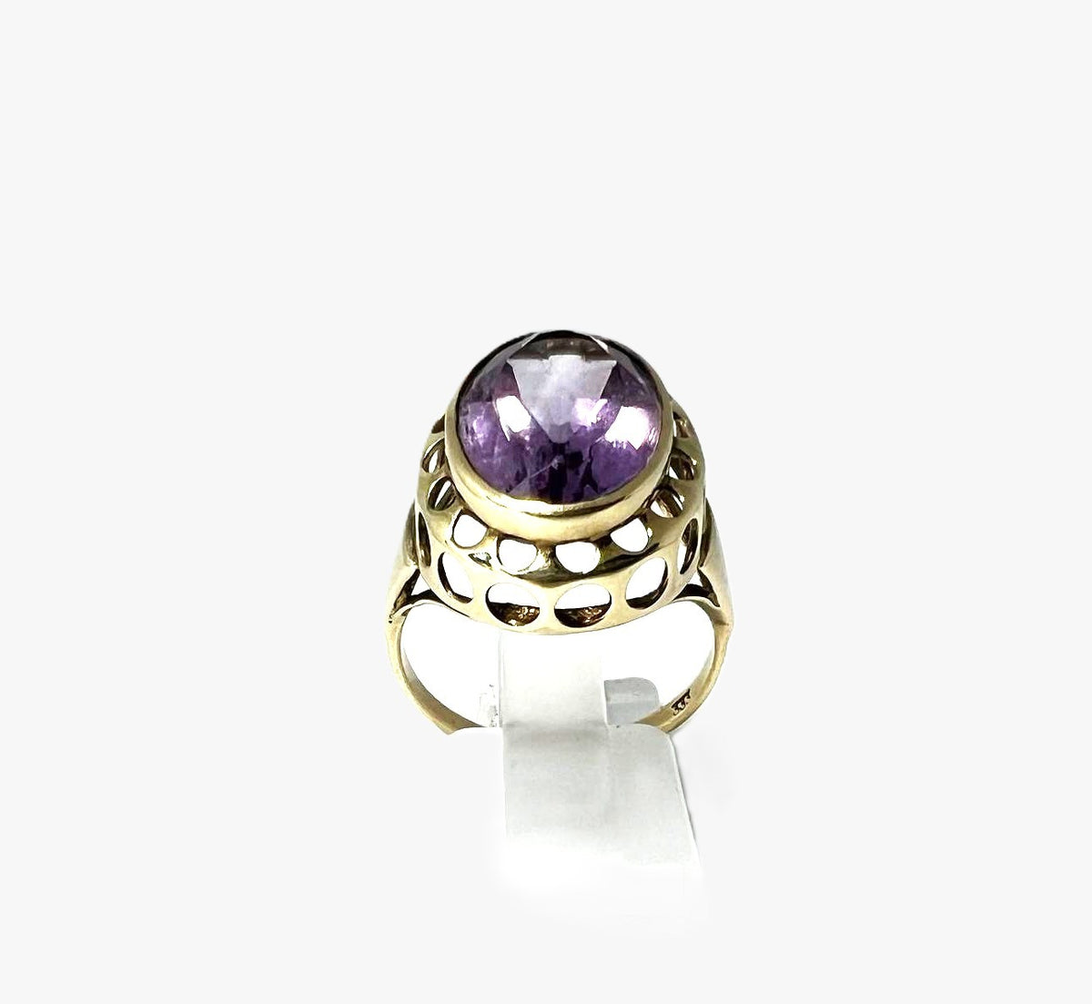 Art Deco Amethyst Ring 333 Gold 