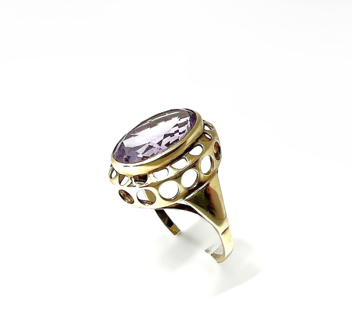 Art Deco Amethyst Ring 333 Gold 