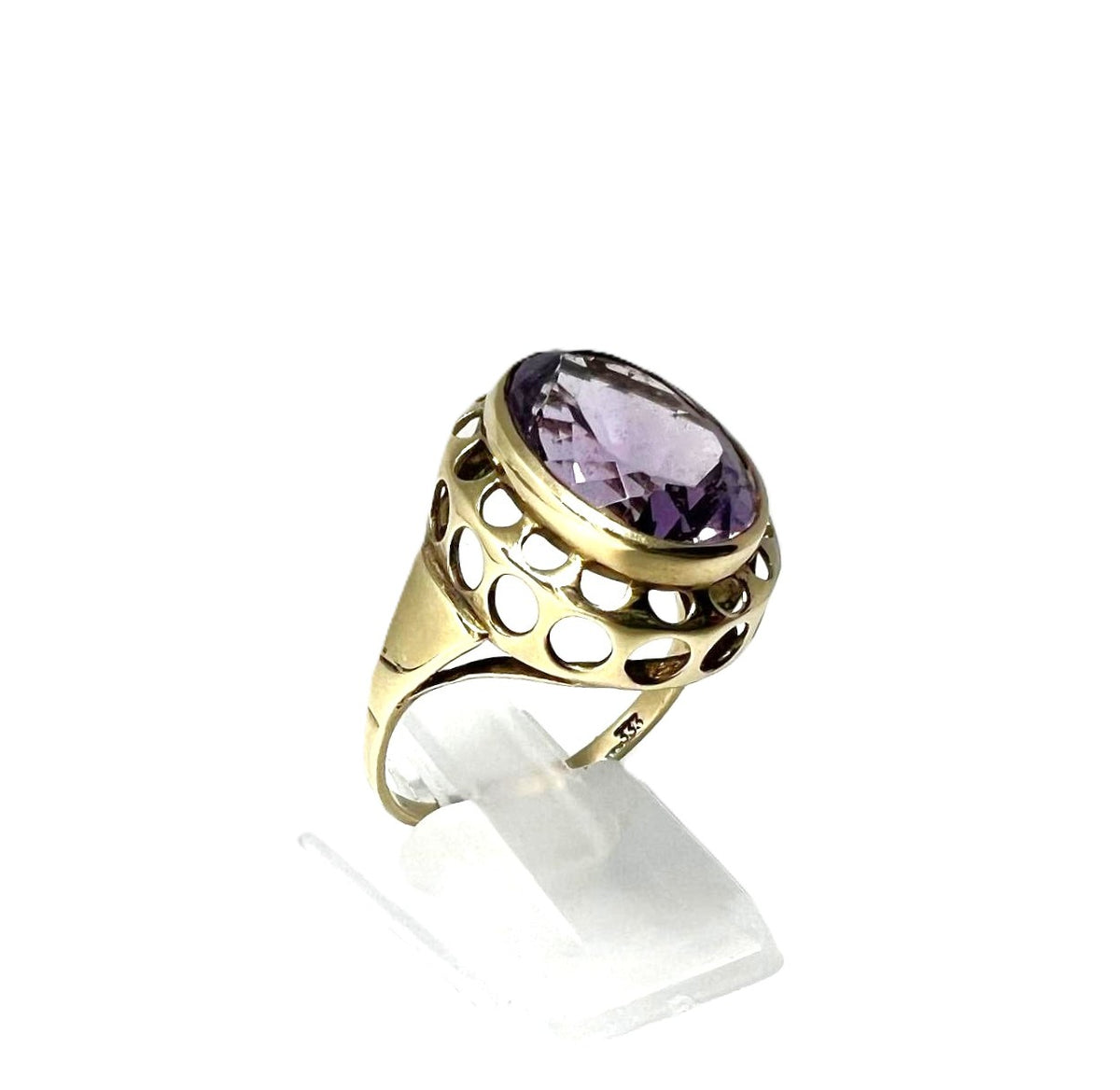 Art Deco Amethyst Ring 333 Gold 