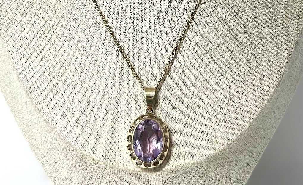 Art Deco Amethyst Anhänger