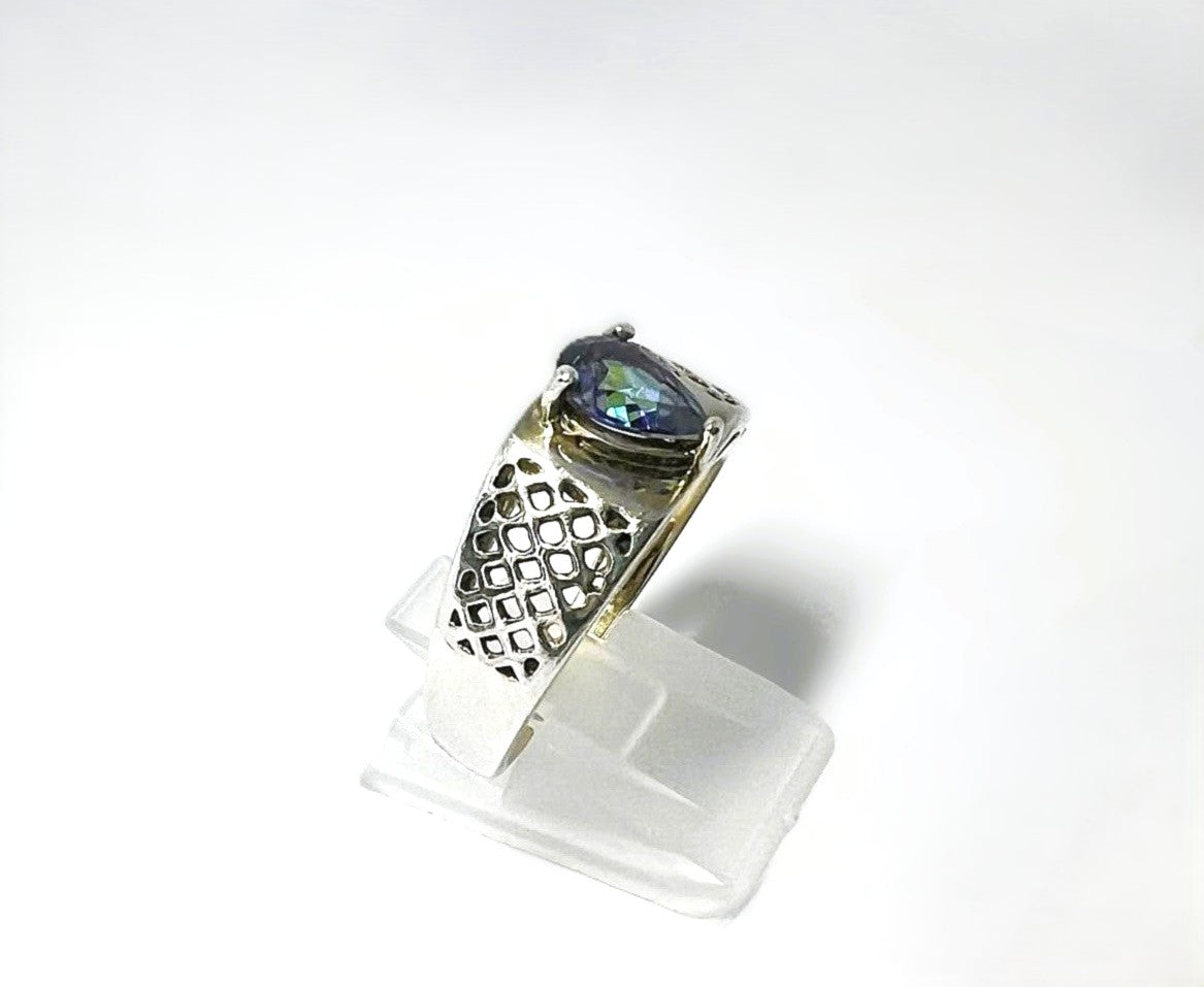 Retro Alexandrit Ring 925 Sterling Silber
