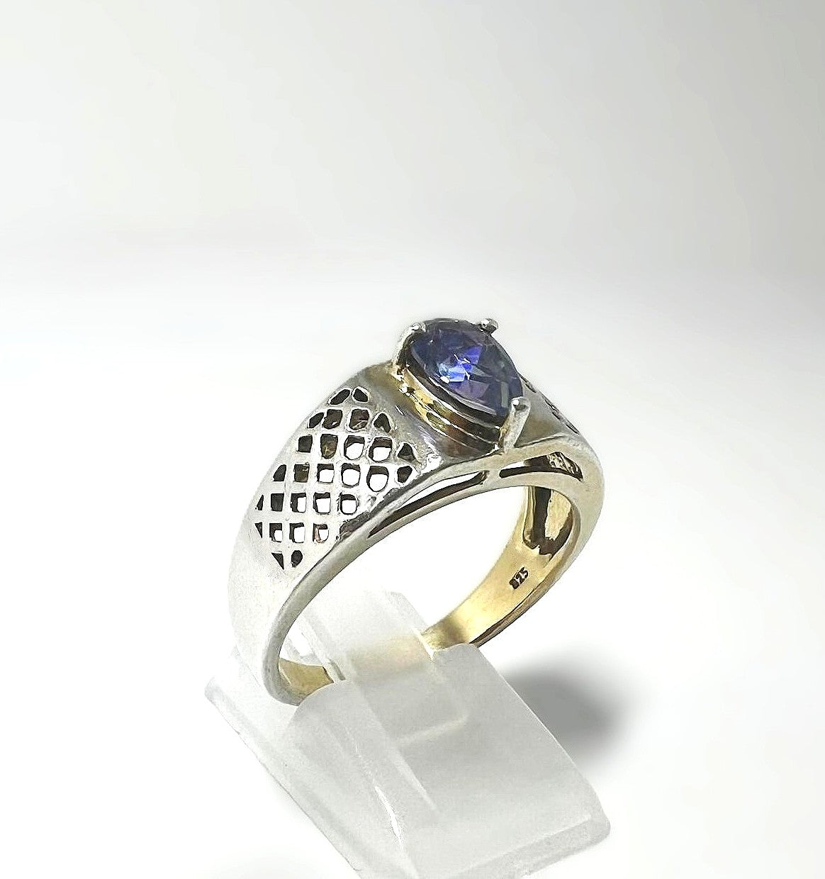 Retro Alexandrit Ring 925 Sterling Silber