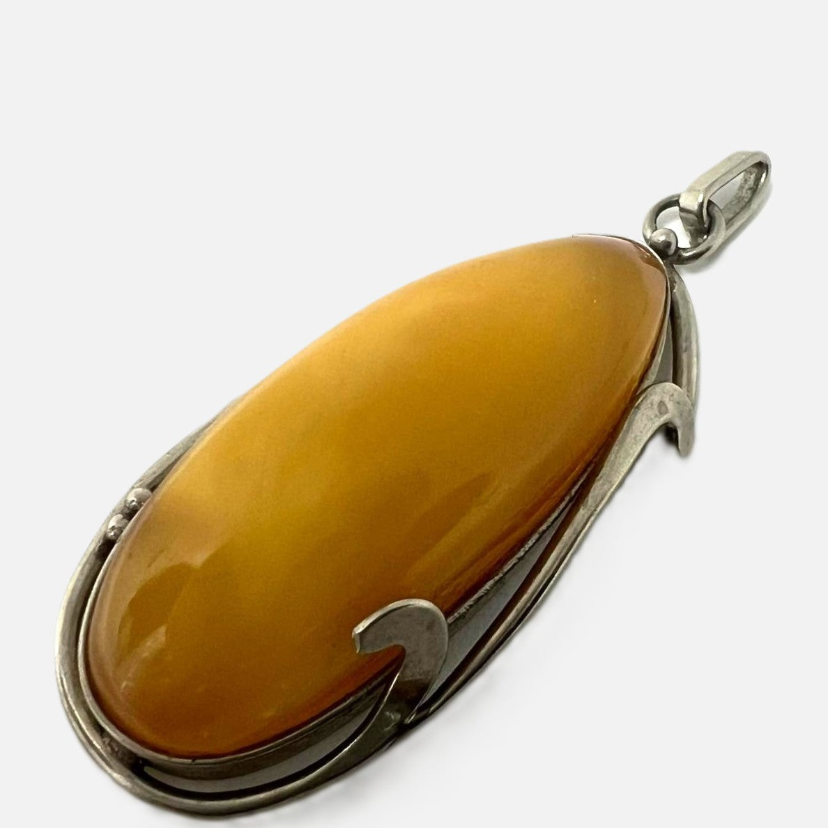 Jugendstil Butterscotch Bernstein Anhänger 