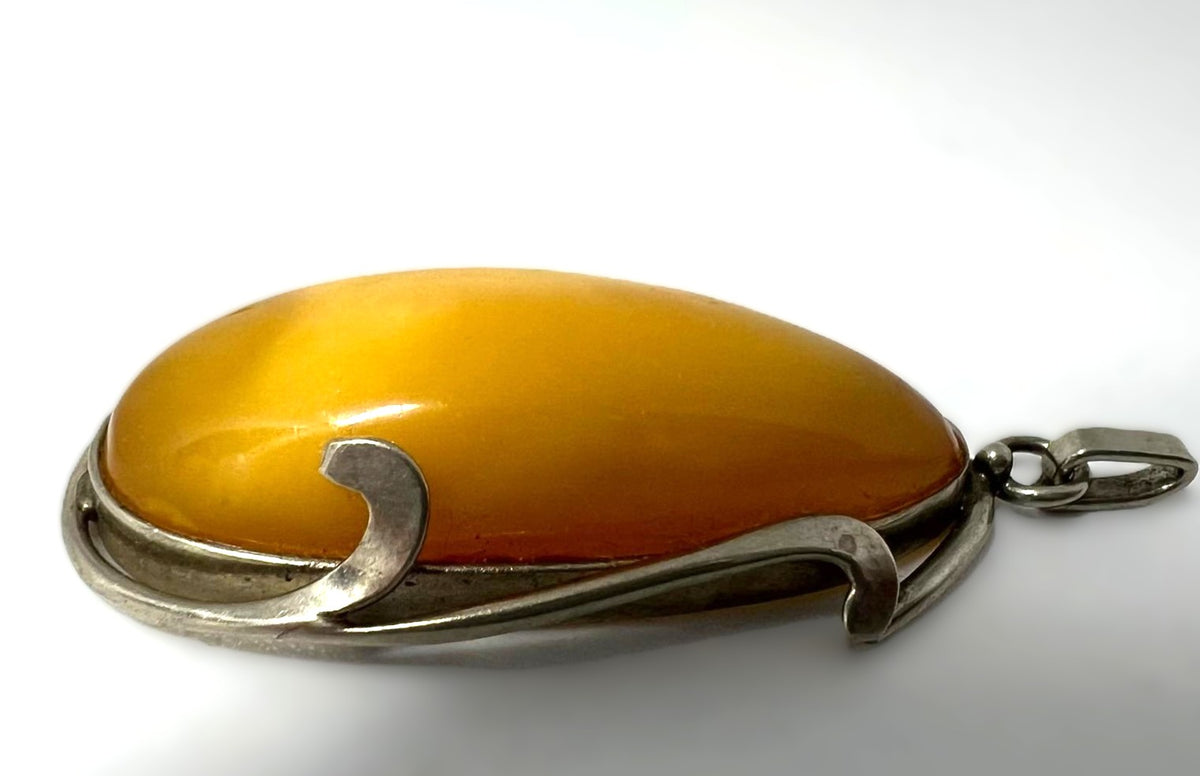 Jugendstil Butterscotch Bernstein Anhänger 