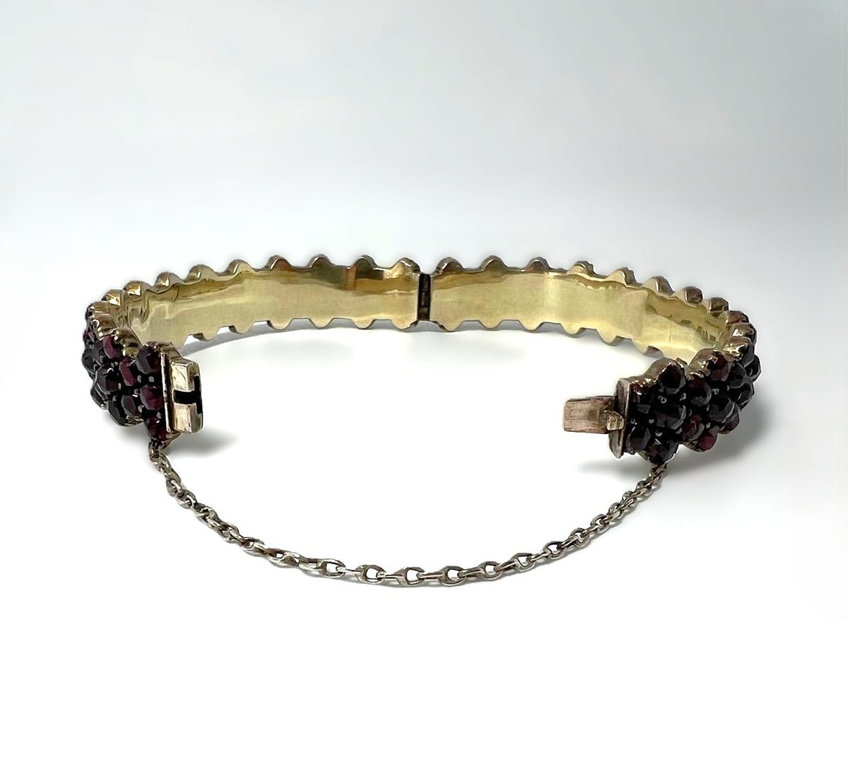 Antiker Biedermeier Granat Armreif 