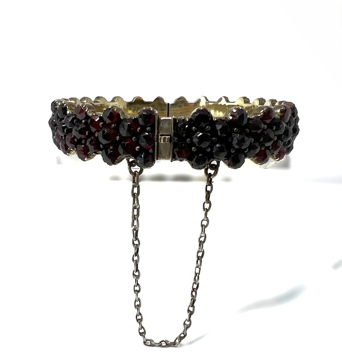 Antiker Biedermeier Granat Armreif 