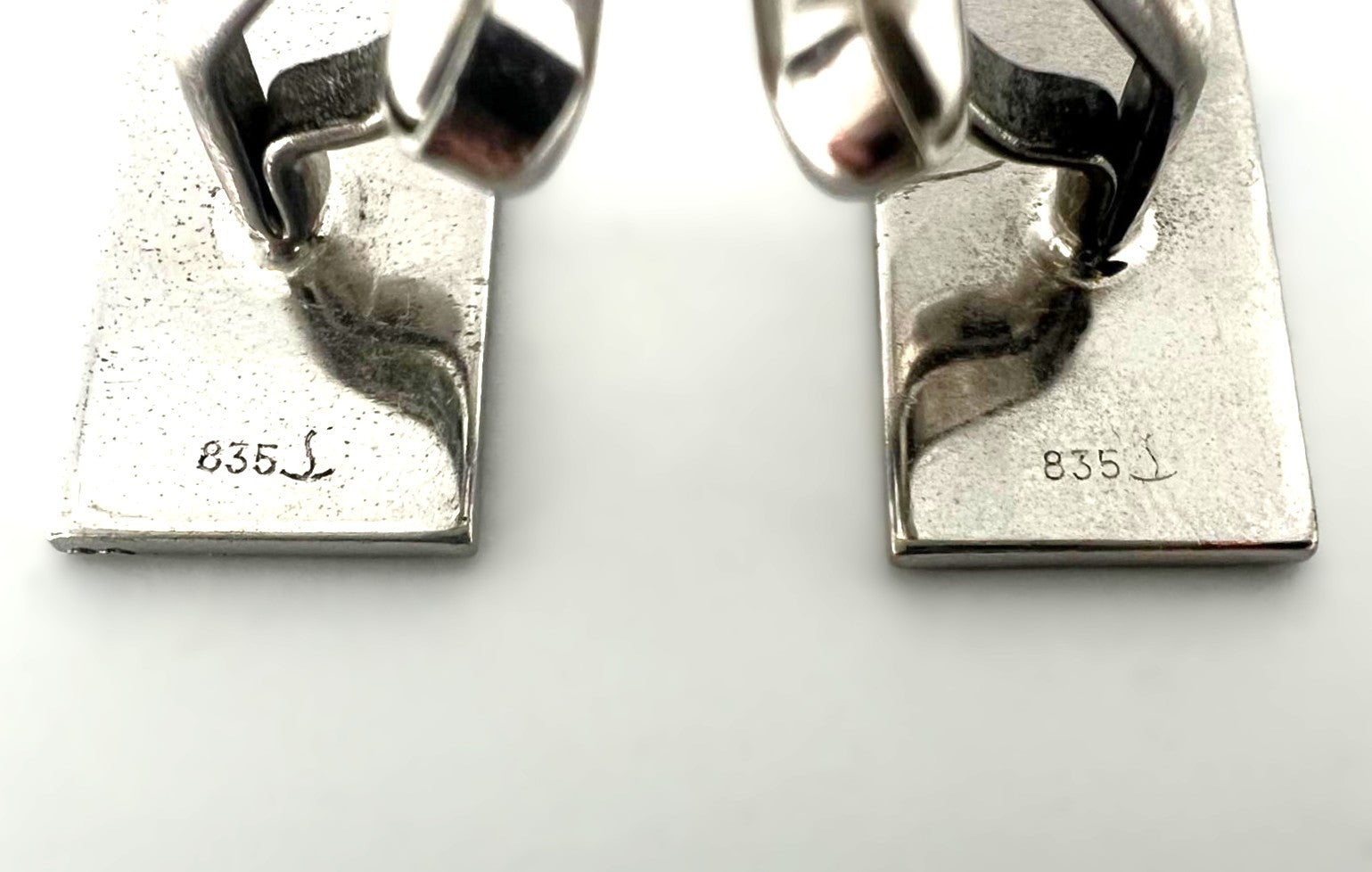 Art Deco Manschettenknöpfe 835 Silber