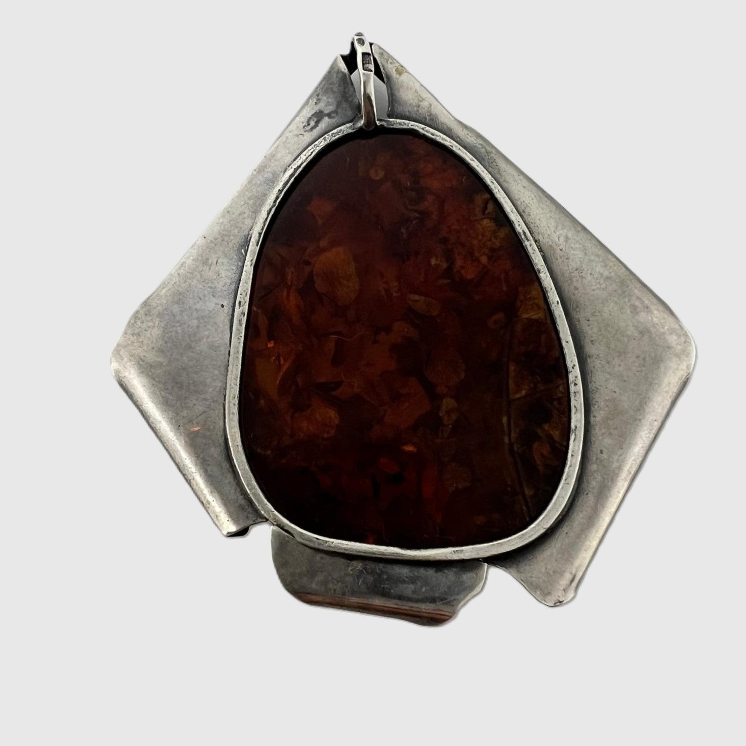Bernsteinanhänger 800 Silber