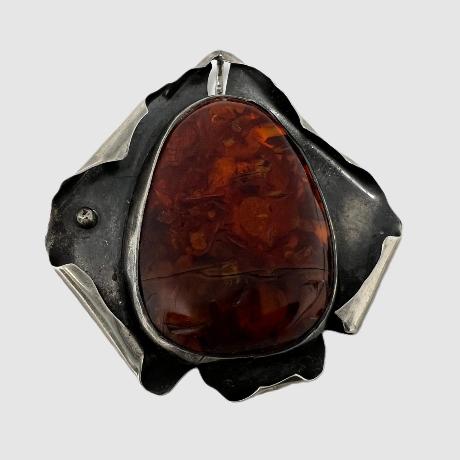 Bernsteinanhänger 800 Silber