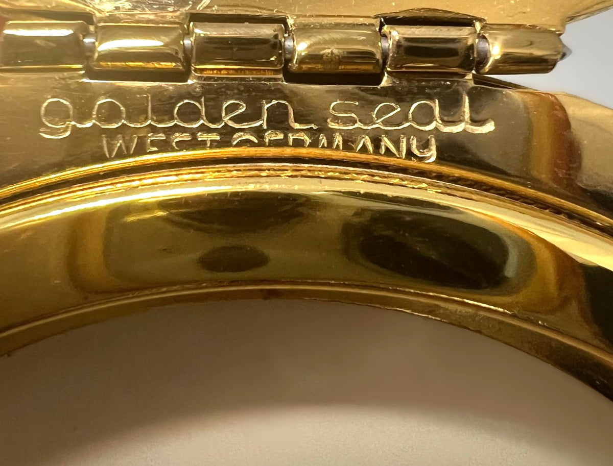 Golden Seal Vintage Puderdose