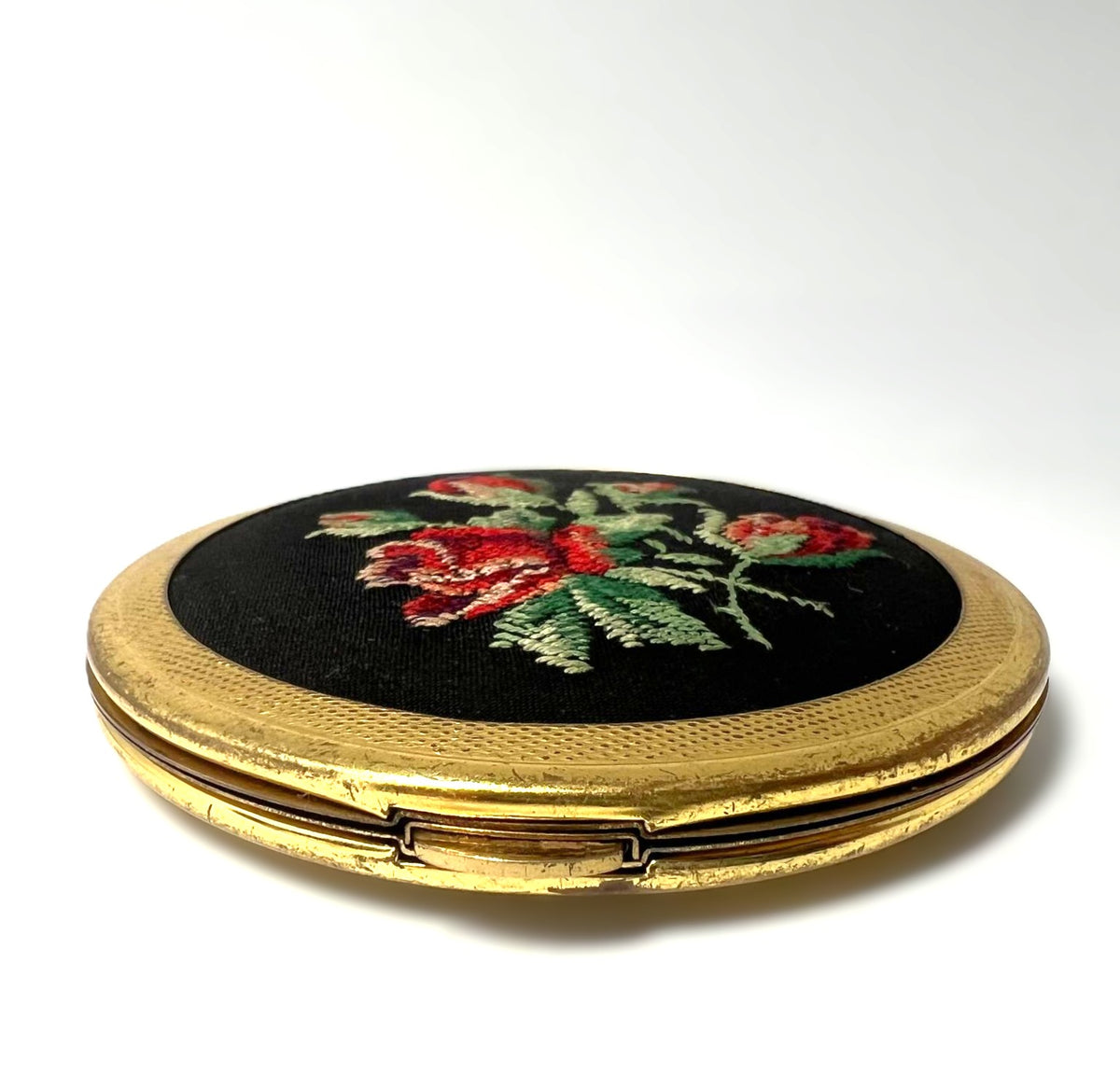 Golden Seal Vintage Puderdose