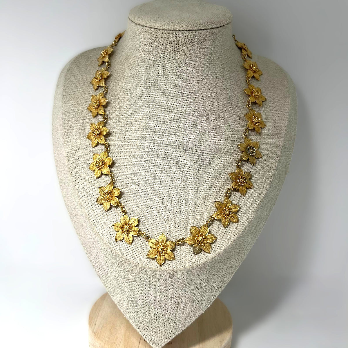 Art Deco Silber Filigran Collier vergoldet 