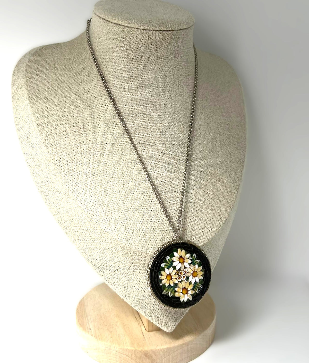 Vintage italienische Mikromosaik Kette