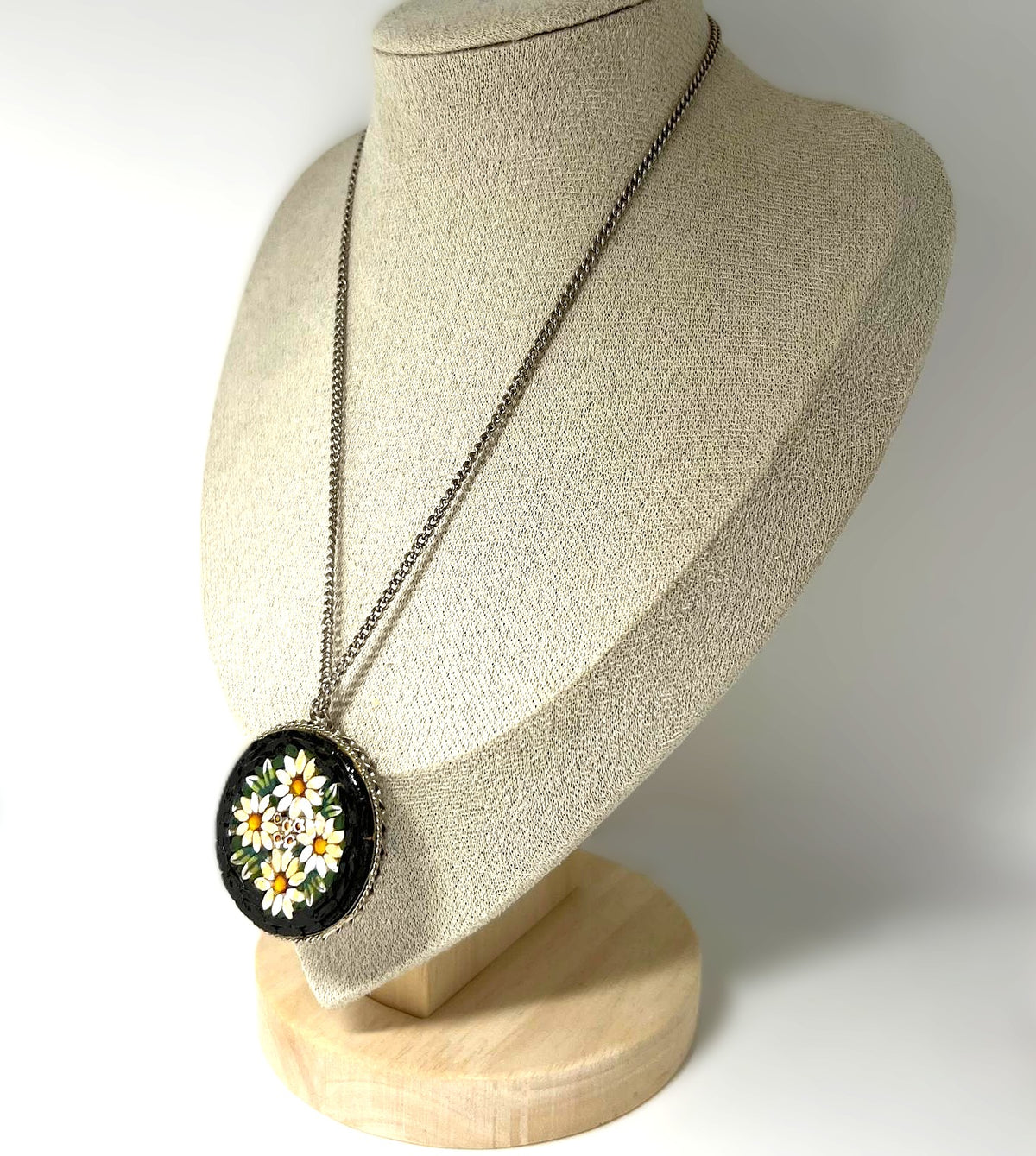 Vintage italienische Mikromosaik Kette