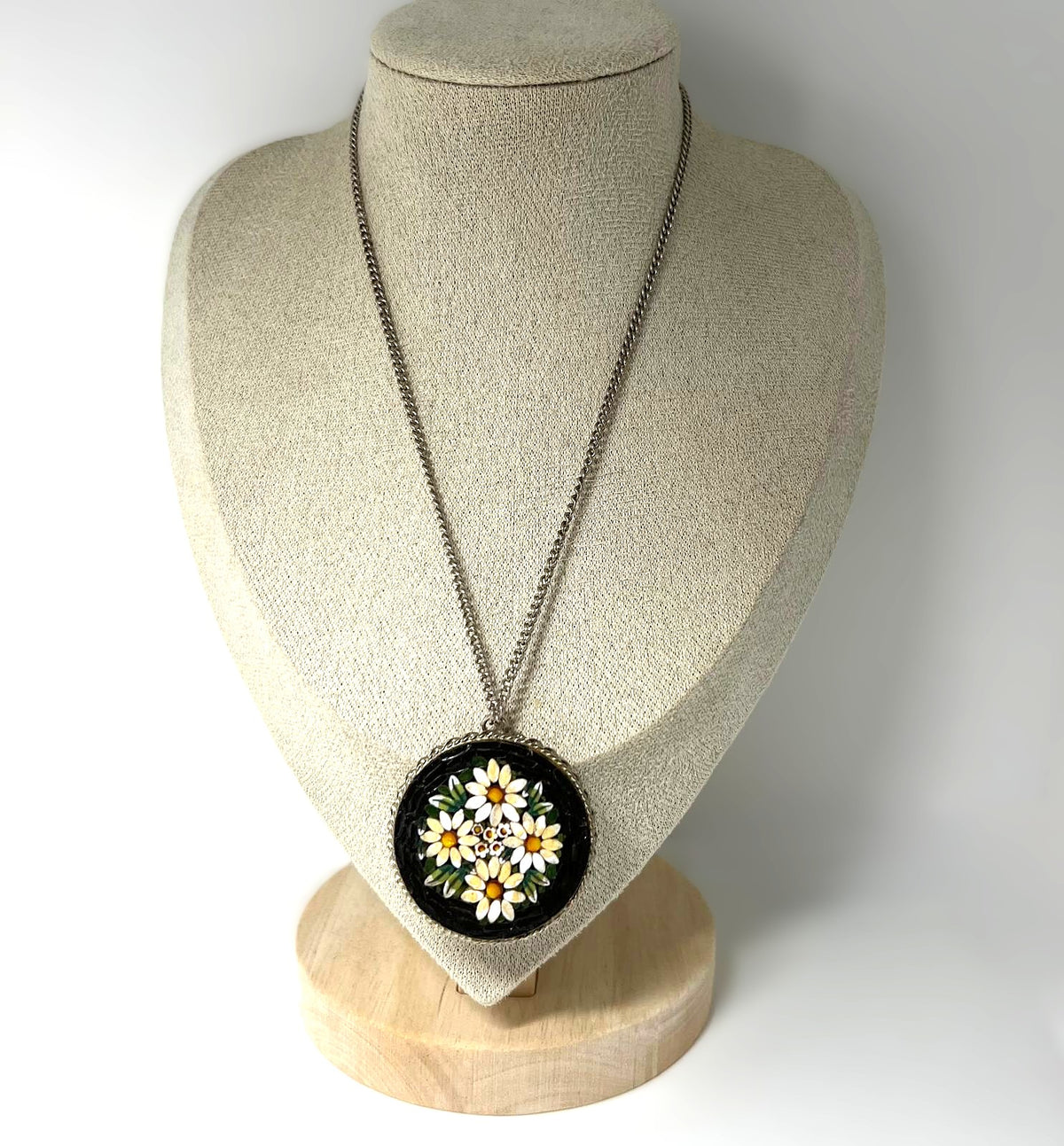 Vintage italienische Mikromosaik Kette