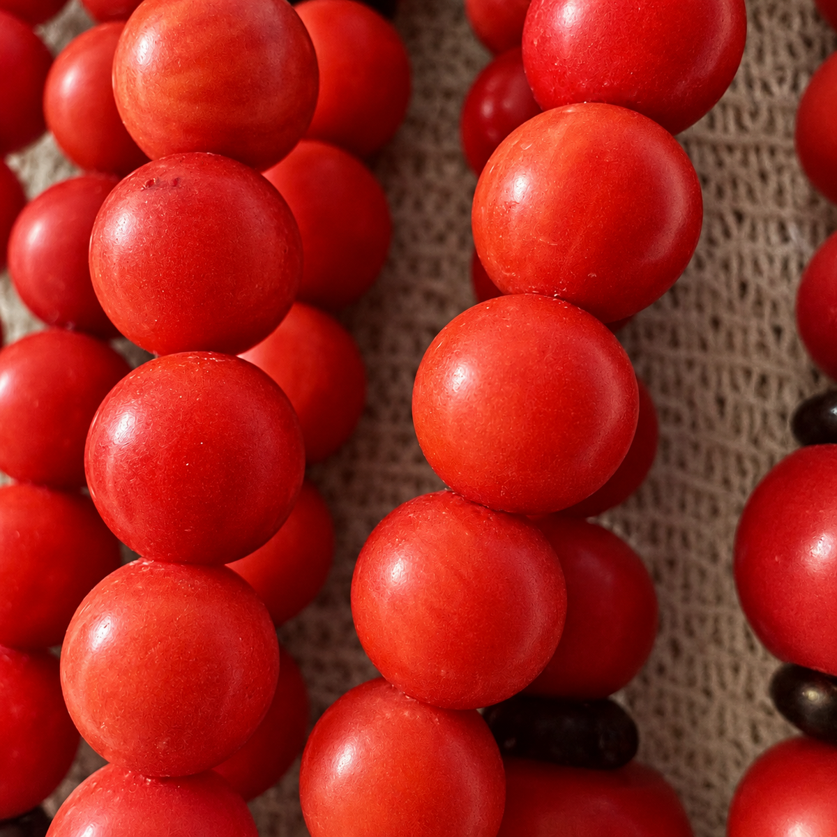 OroZen Italien – 7-reihiges Korallen-Collier
