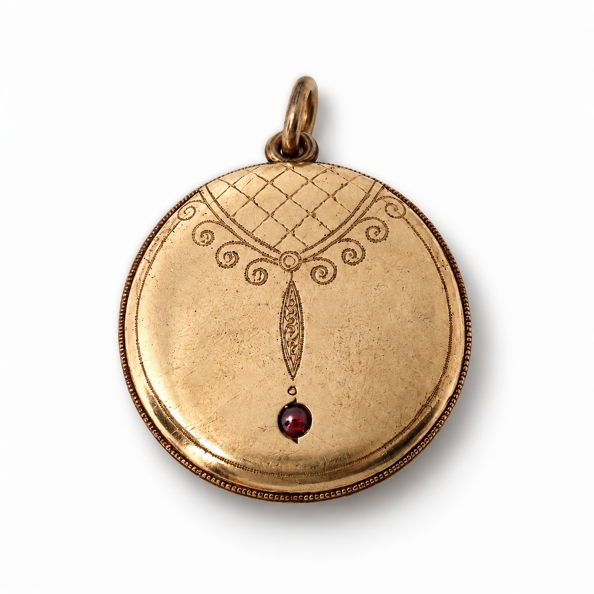 Antiker Biedermeier Medaillon-Anhänger 
