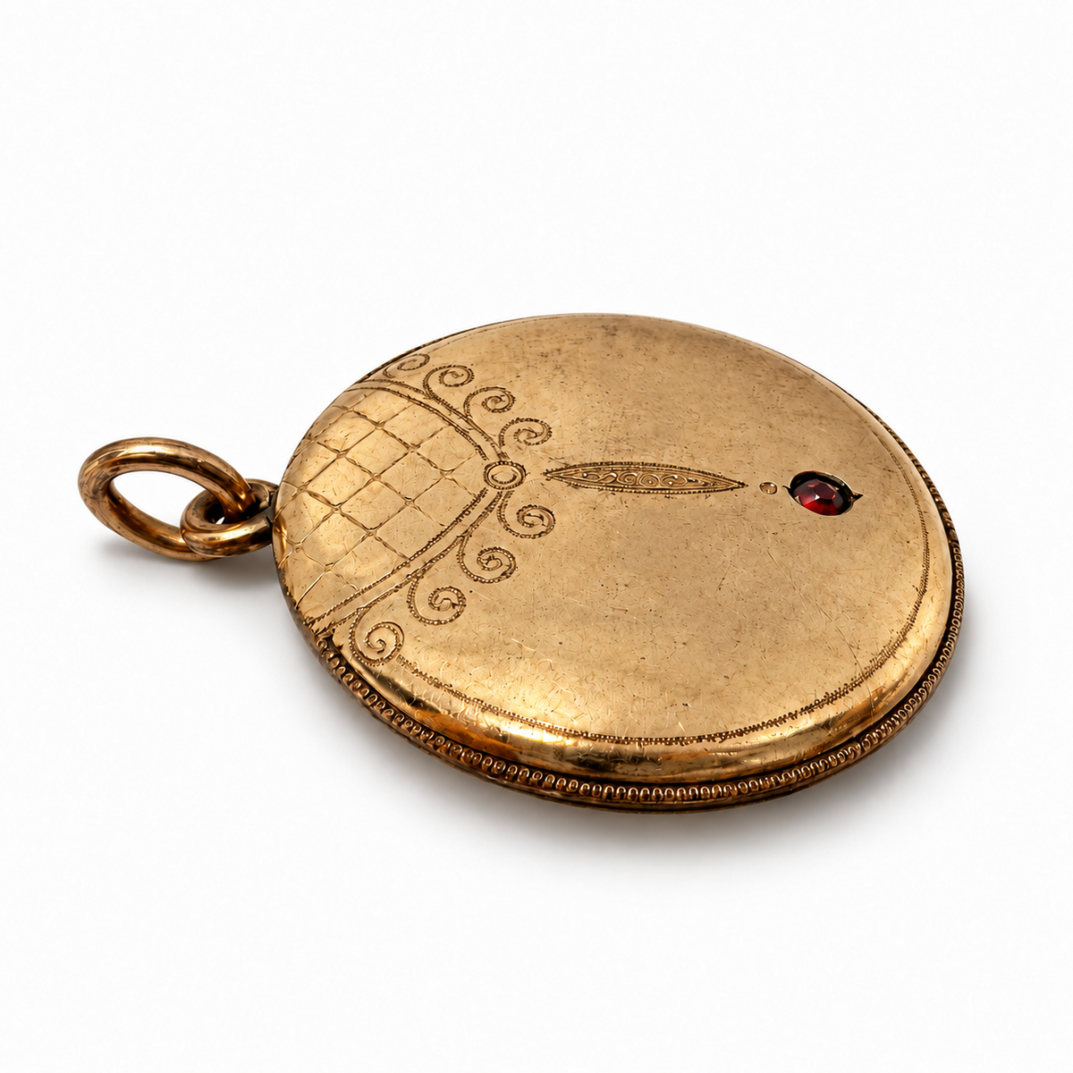 Antiker Biedermeier Medaillon-Anhänger 