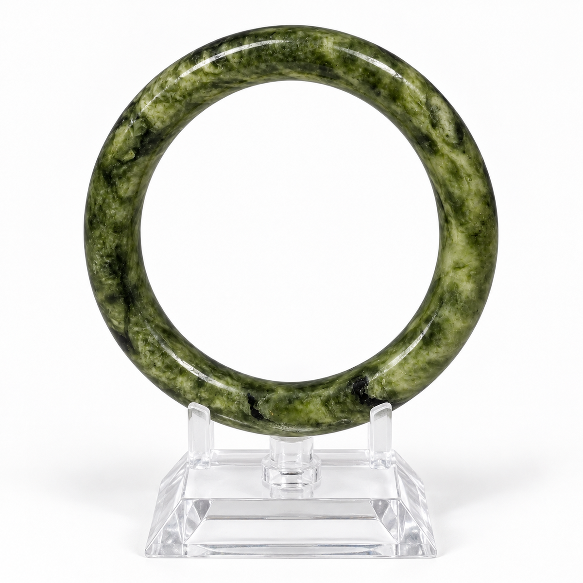 Grüner Jade-Armreif 