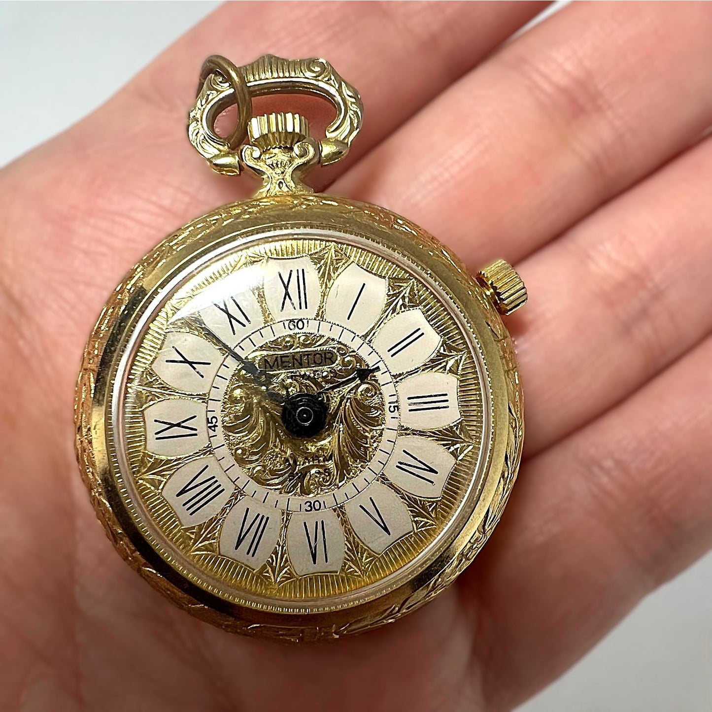 Swiss Mentor 17 Rubis Reiseuhr Taschenuhr