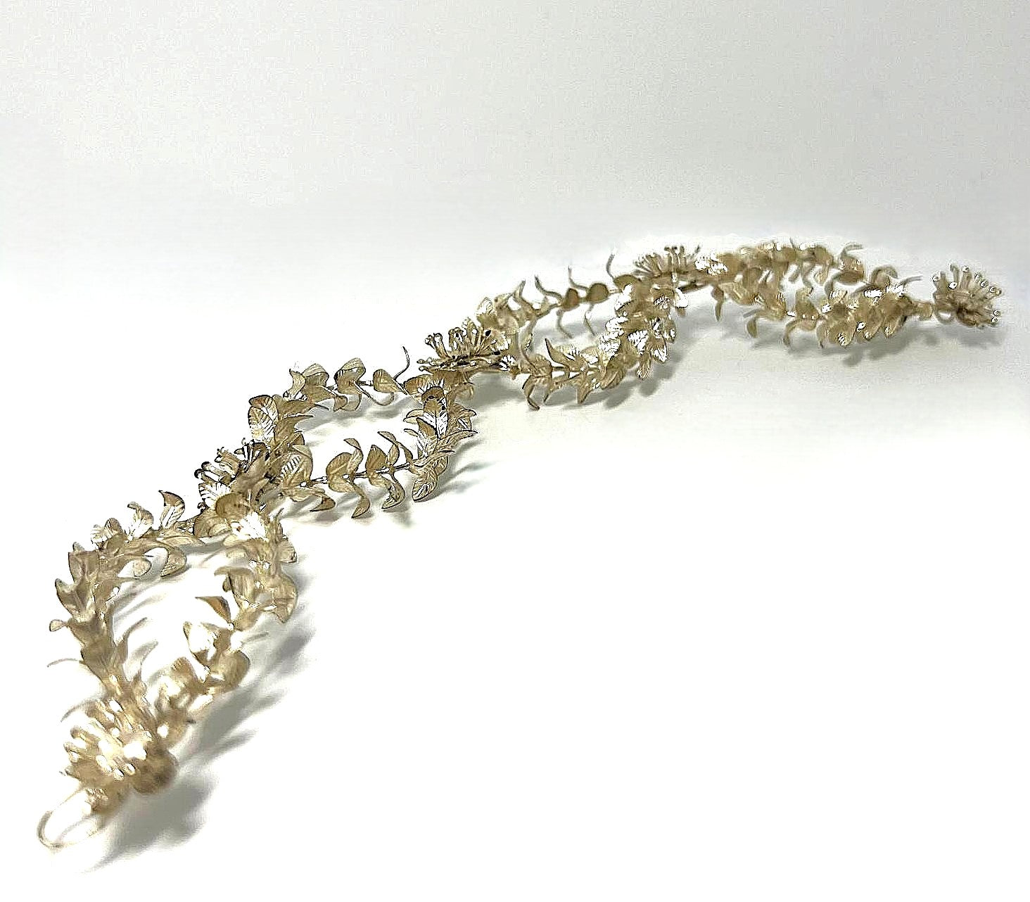 Antiker Silber Brautkranz 