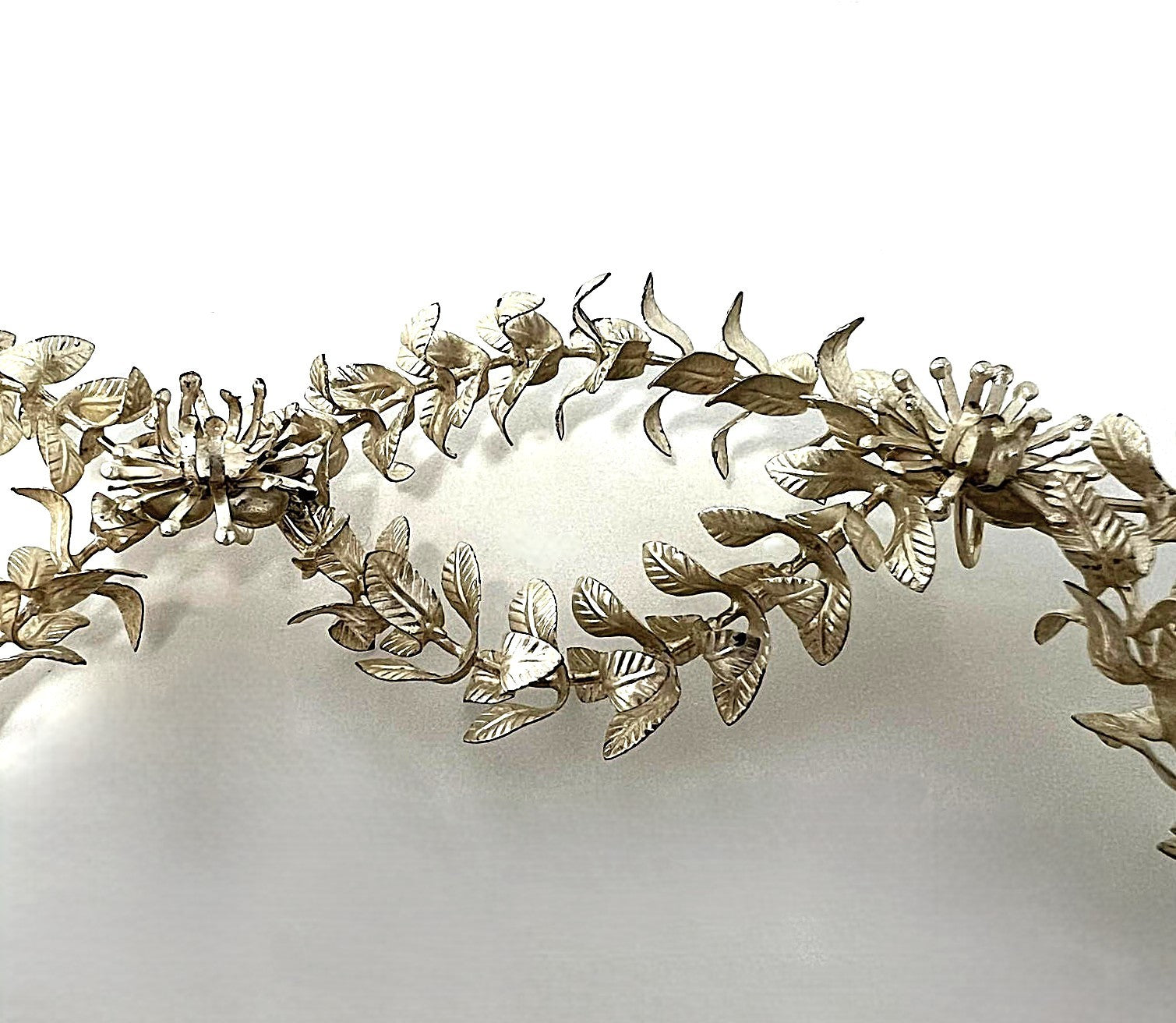 Antiker Silber Brautkranz 