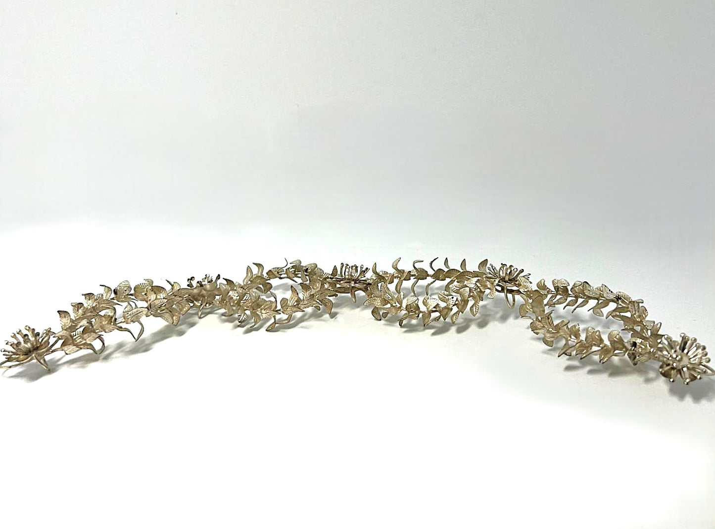 Antiker Silber Brautkranz 