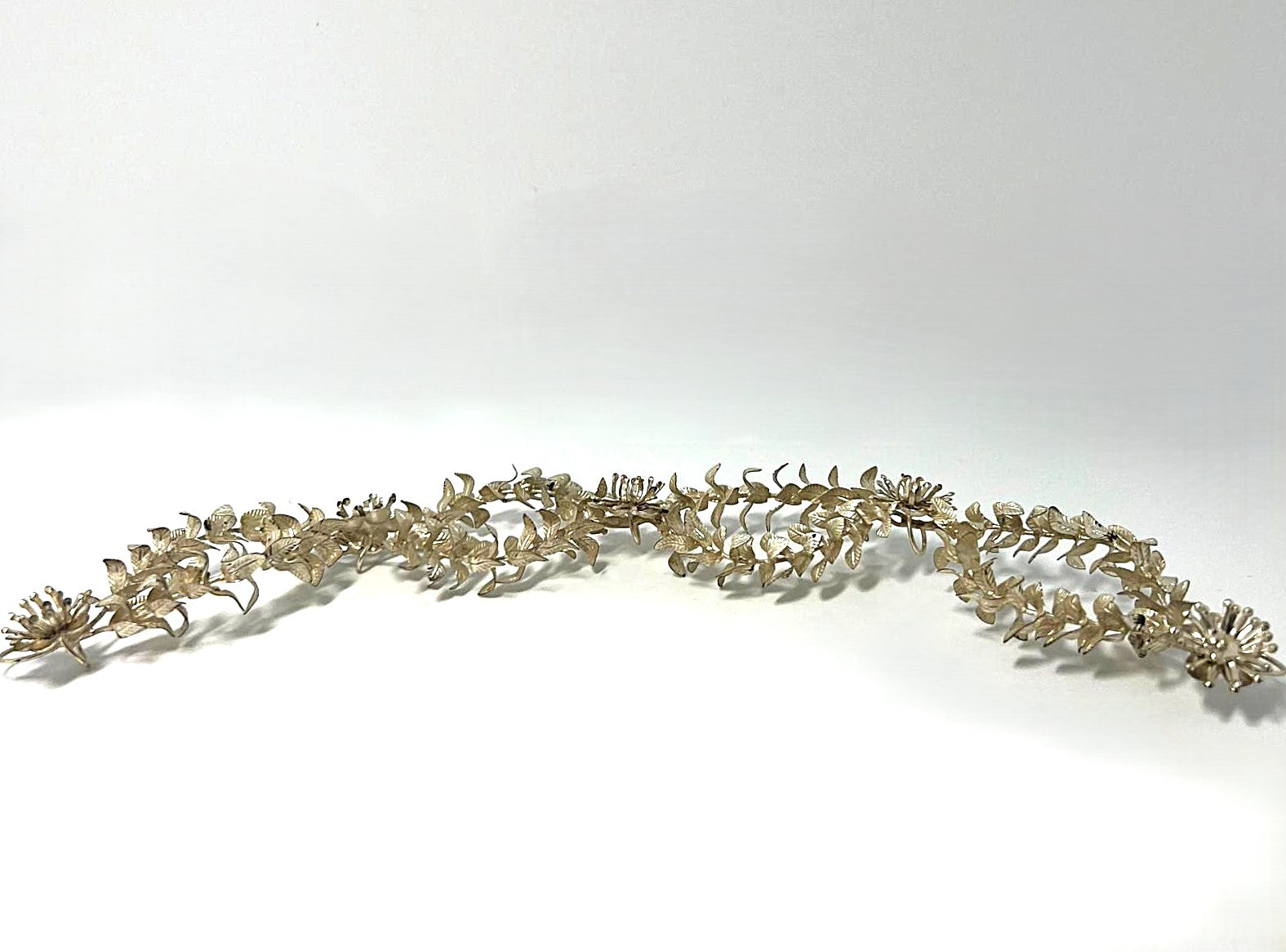 Antiker Silber Brautkranz 