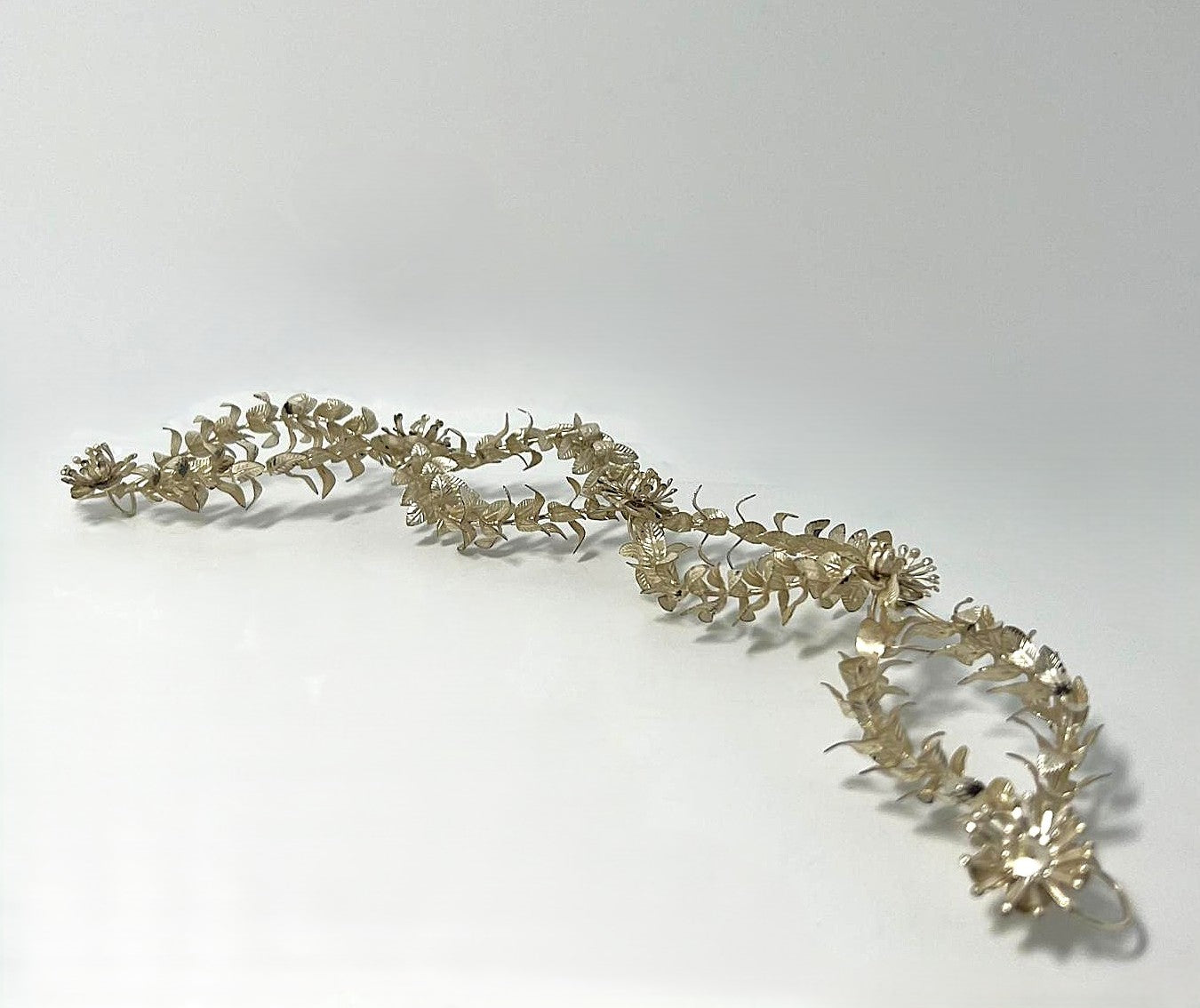 Antiker Silber Brautkranz 