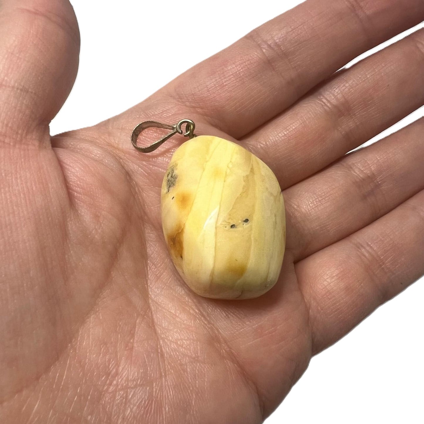 Amber Pendant Premium Egg Yolk