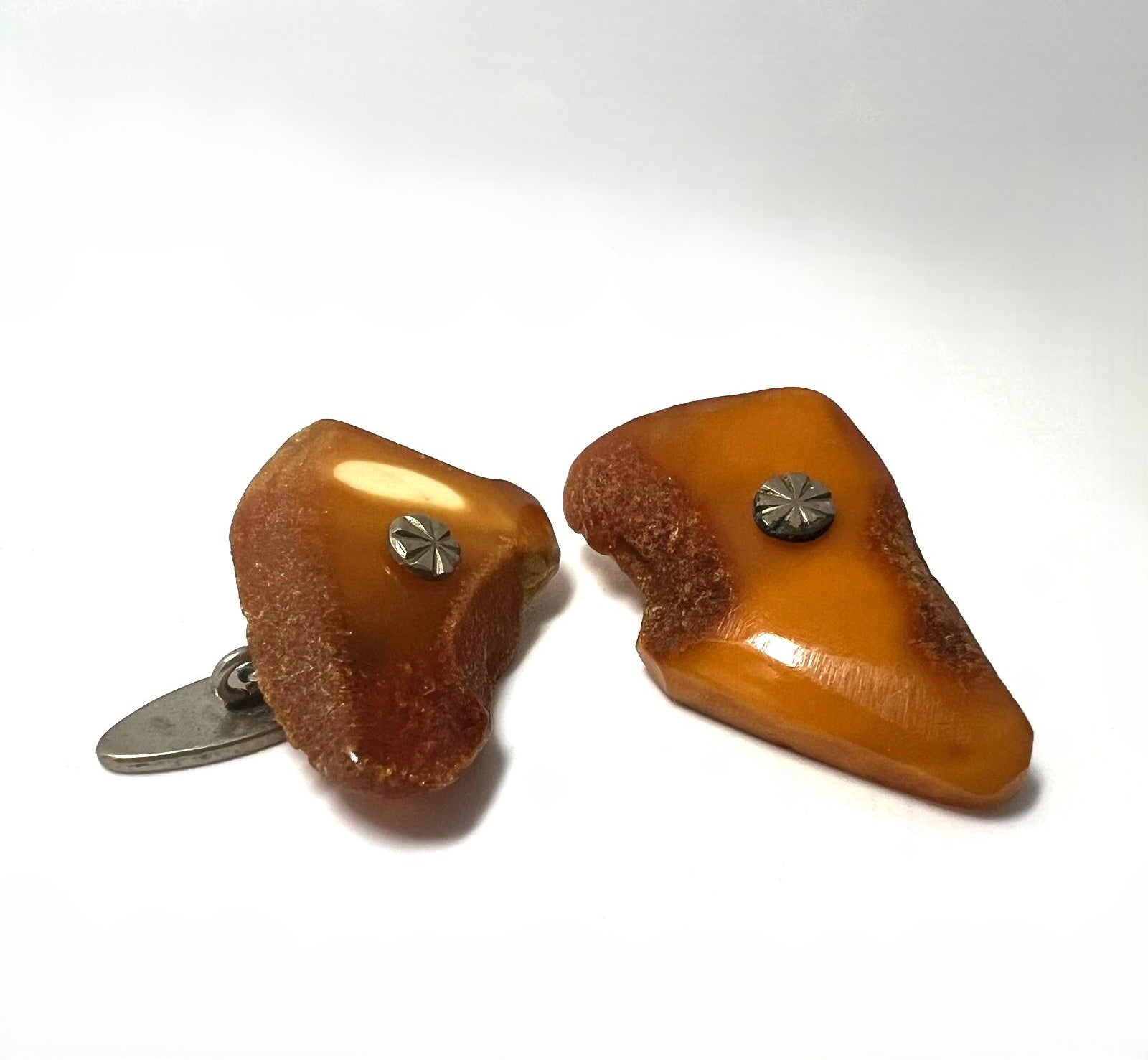 Butterscotch Bernstein Manschettenknöpfe