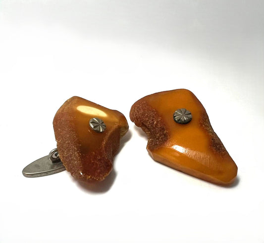 Butterscotch Bernstein Manschettenknöpfe