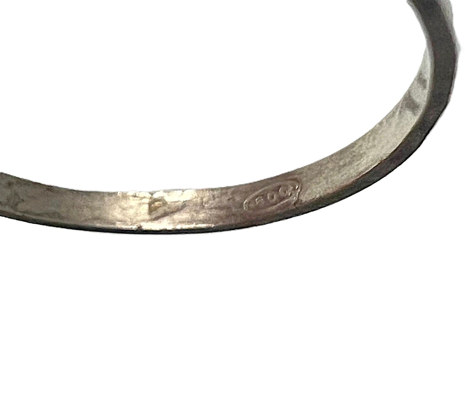 Antiker 800 Silber Korallenring