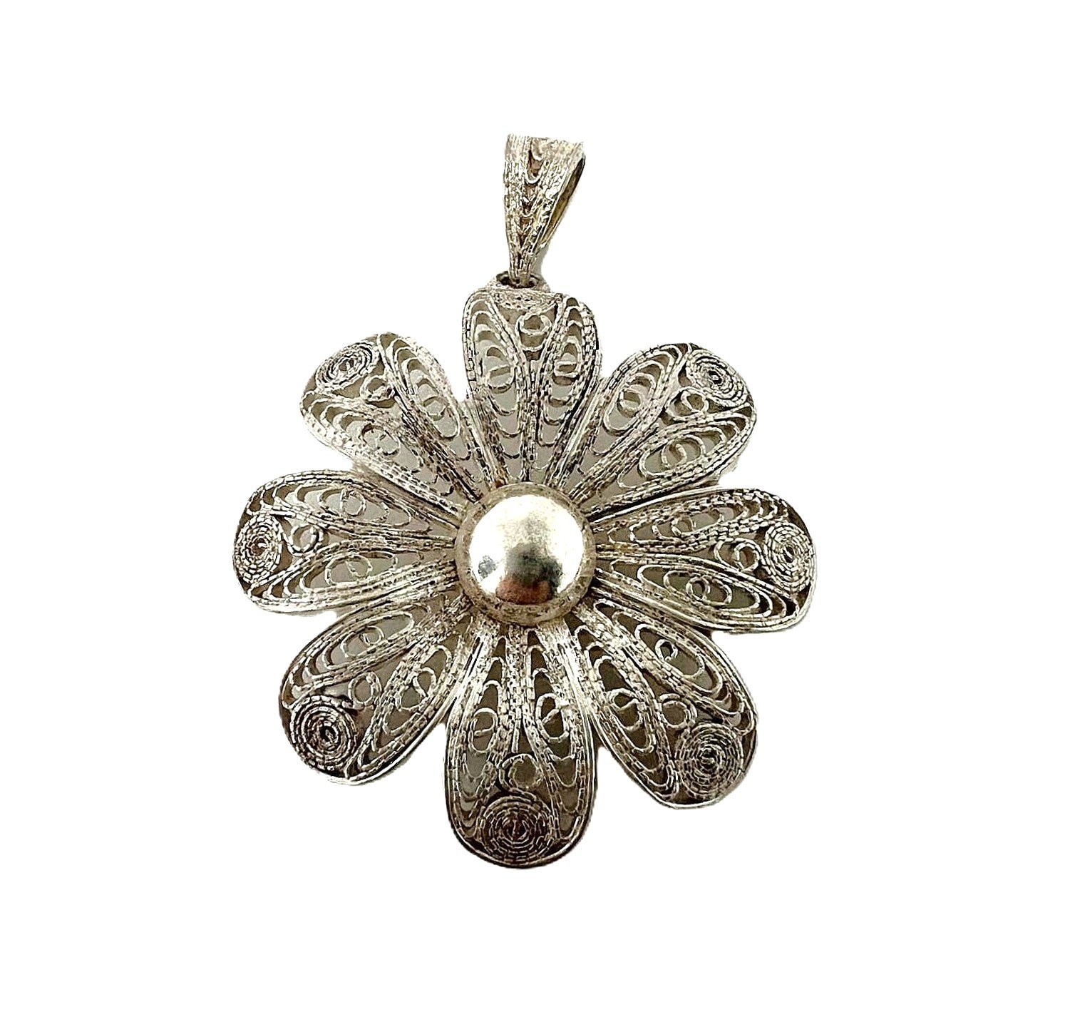 Vintage Silber Filigran Anhänger