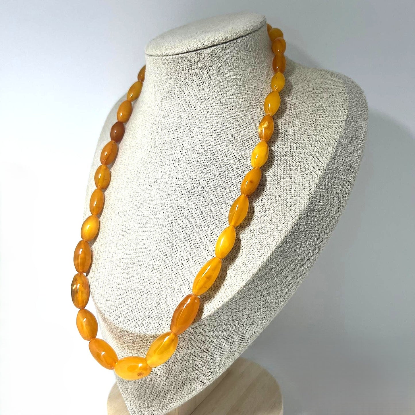 Antike Butterscotch Bernsteinkette 