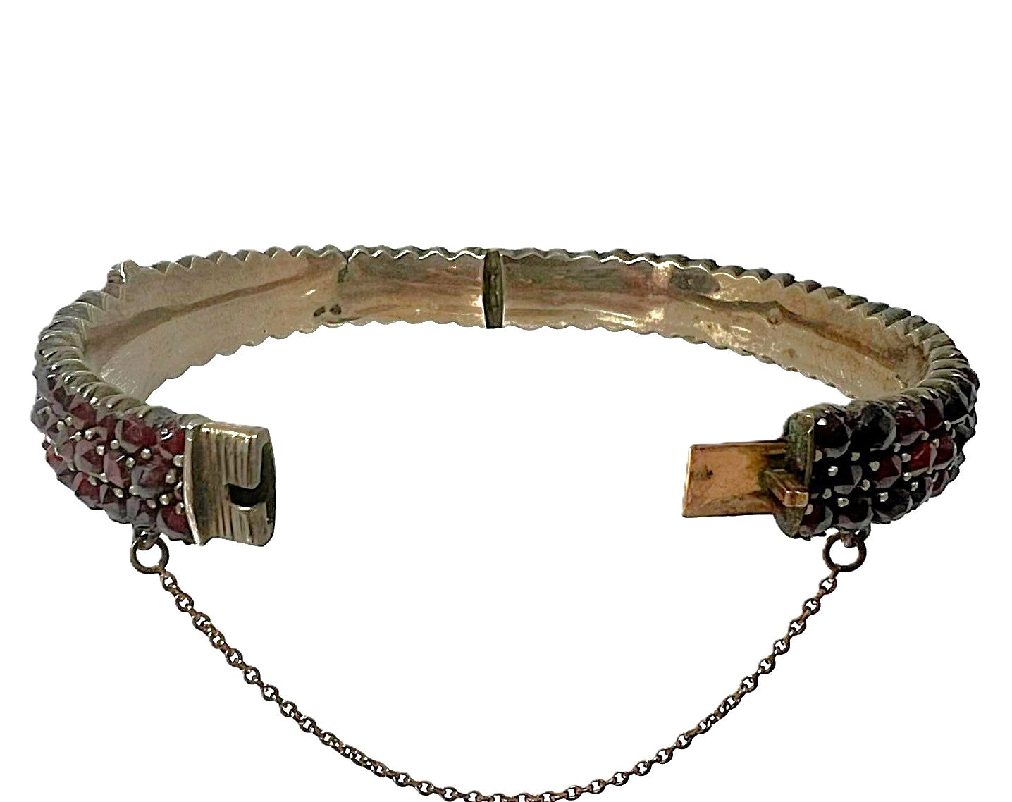 Antiker Böhmischer Granat Armreif 