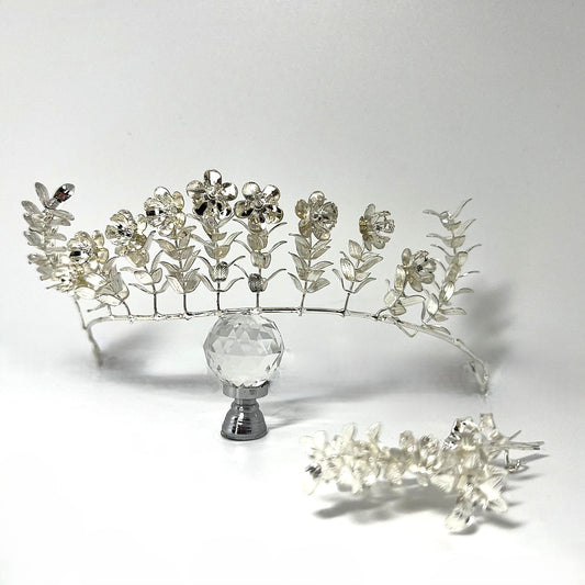 Silberhochzeit-Krone Filigrane Handarbeit 