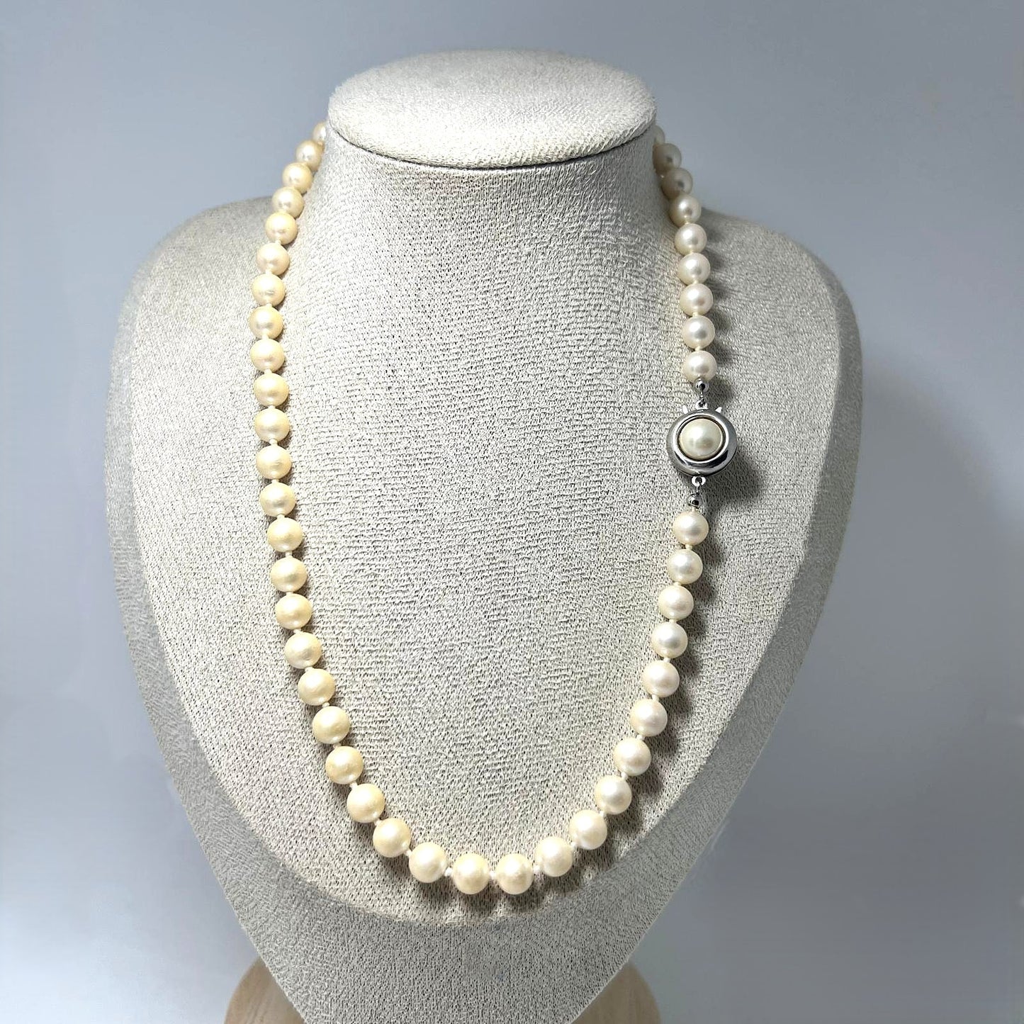 Vintage Perlen Collier 925 Silber 