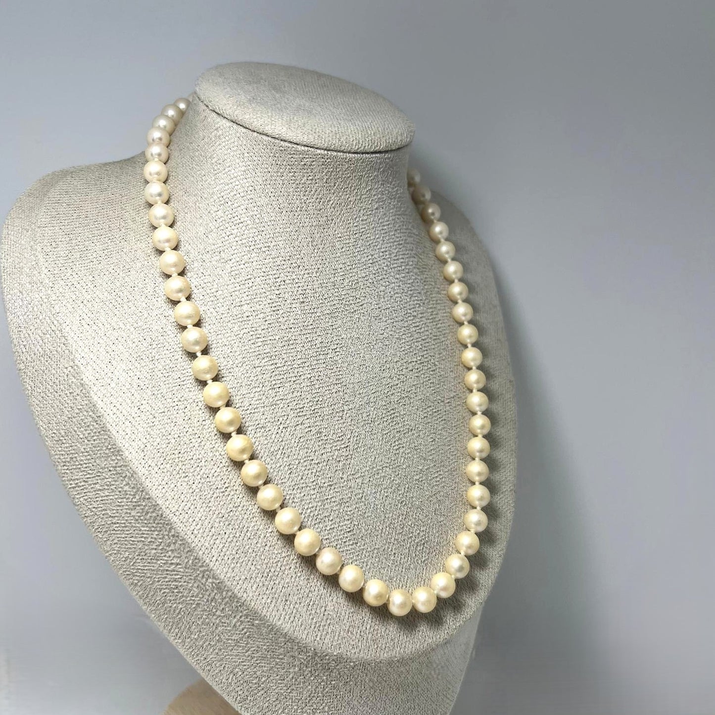Vintage Perlen Collier 925 Silber 