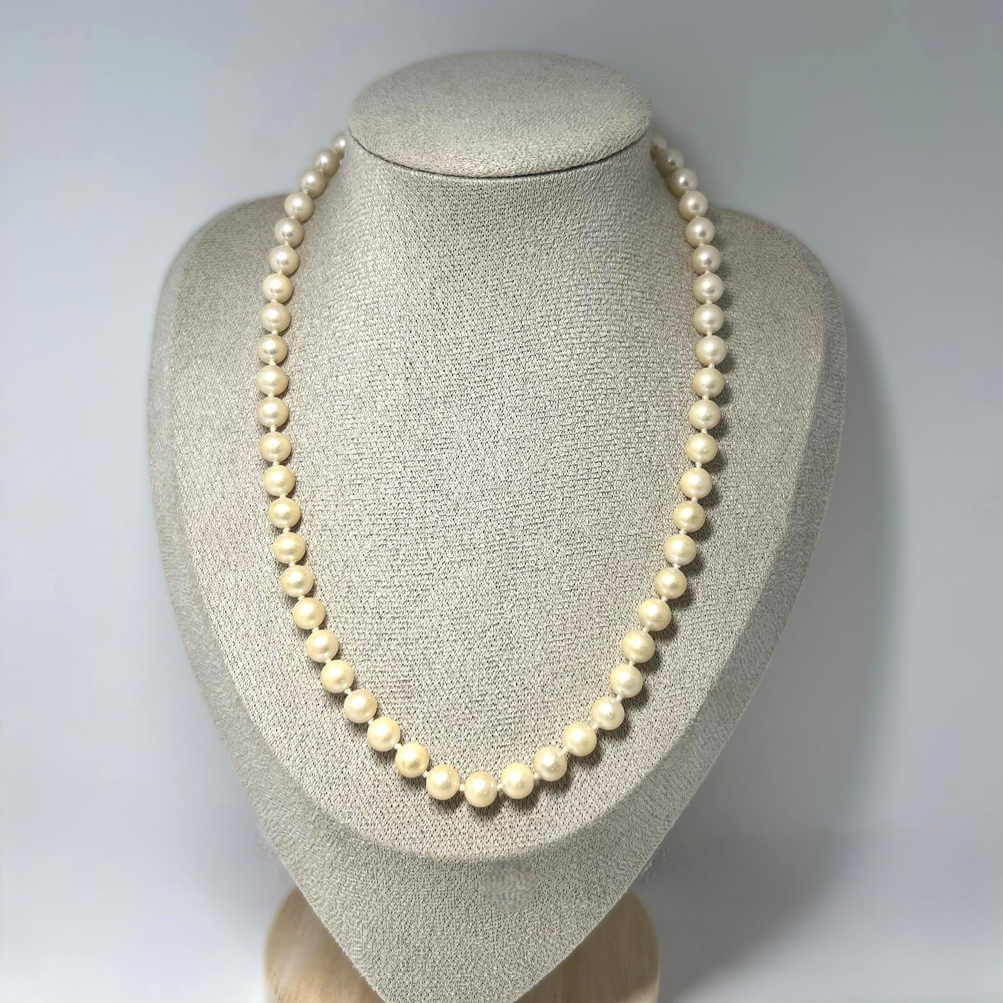 Vintage Perlen Collier 925 Silber 